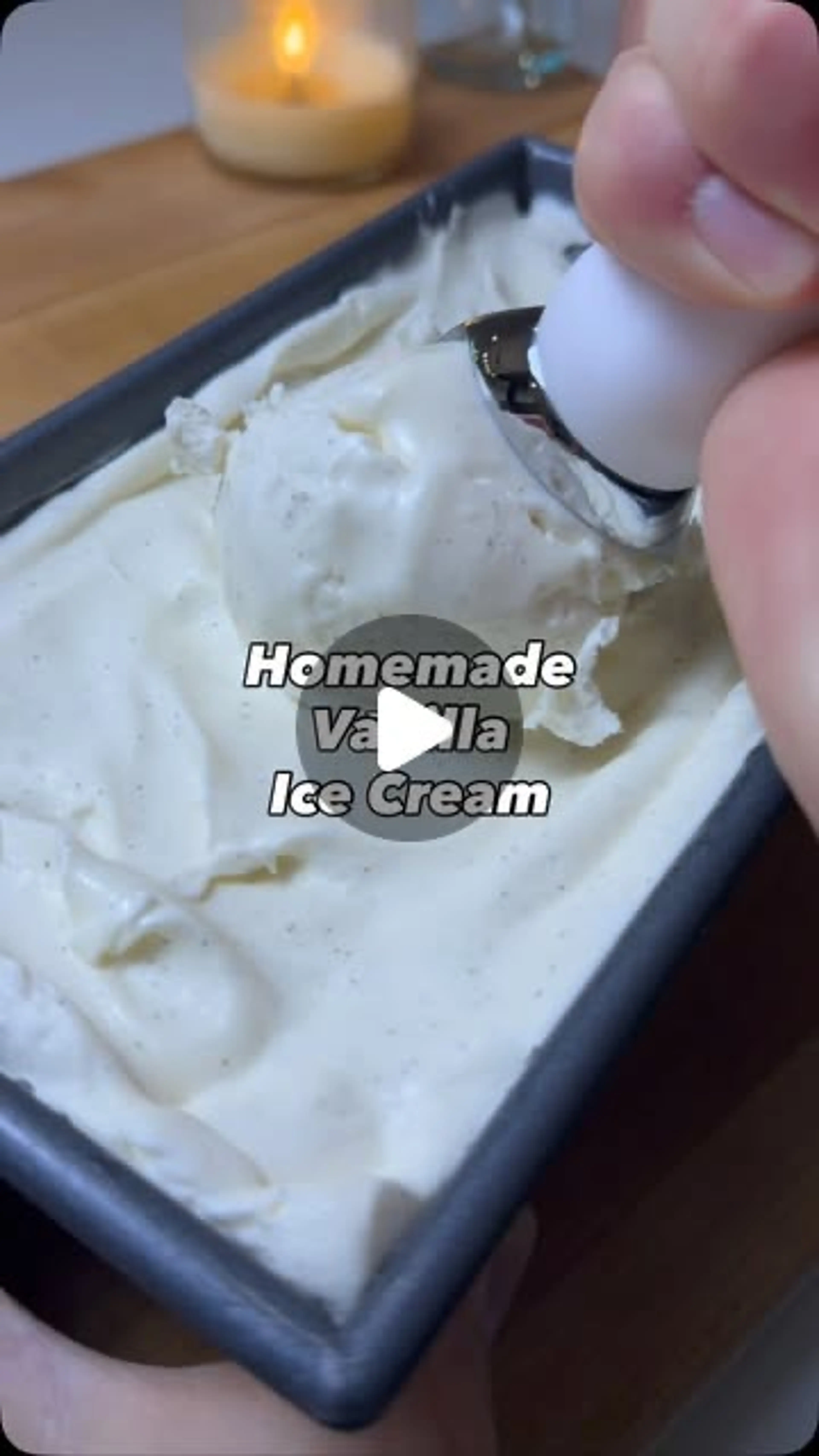 3-ingredient Homemade Vanilla Ice Cream
