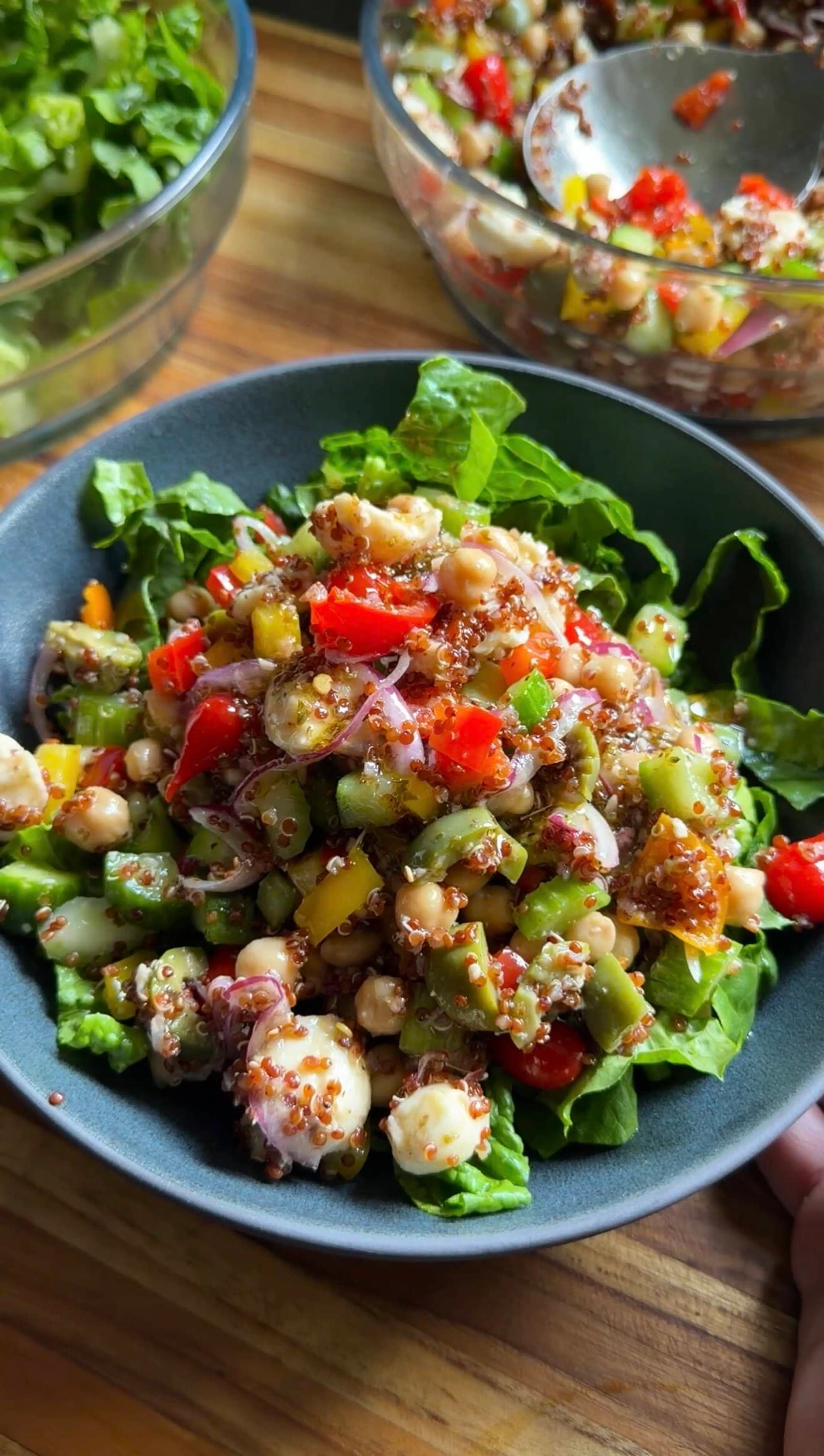 italian chopped chickpea salad
