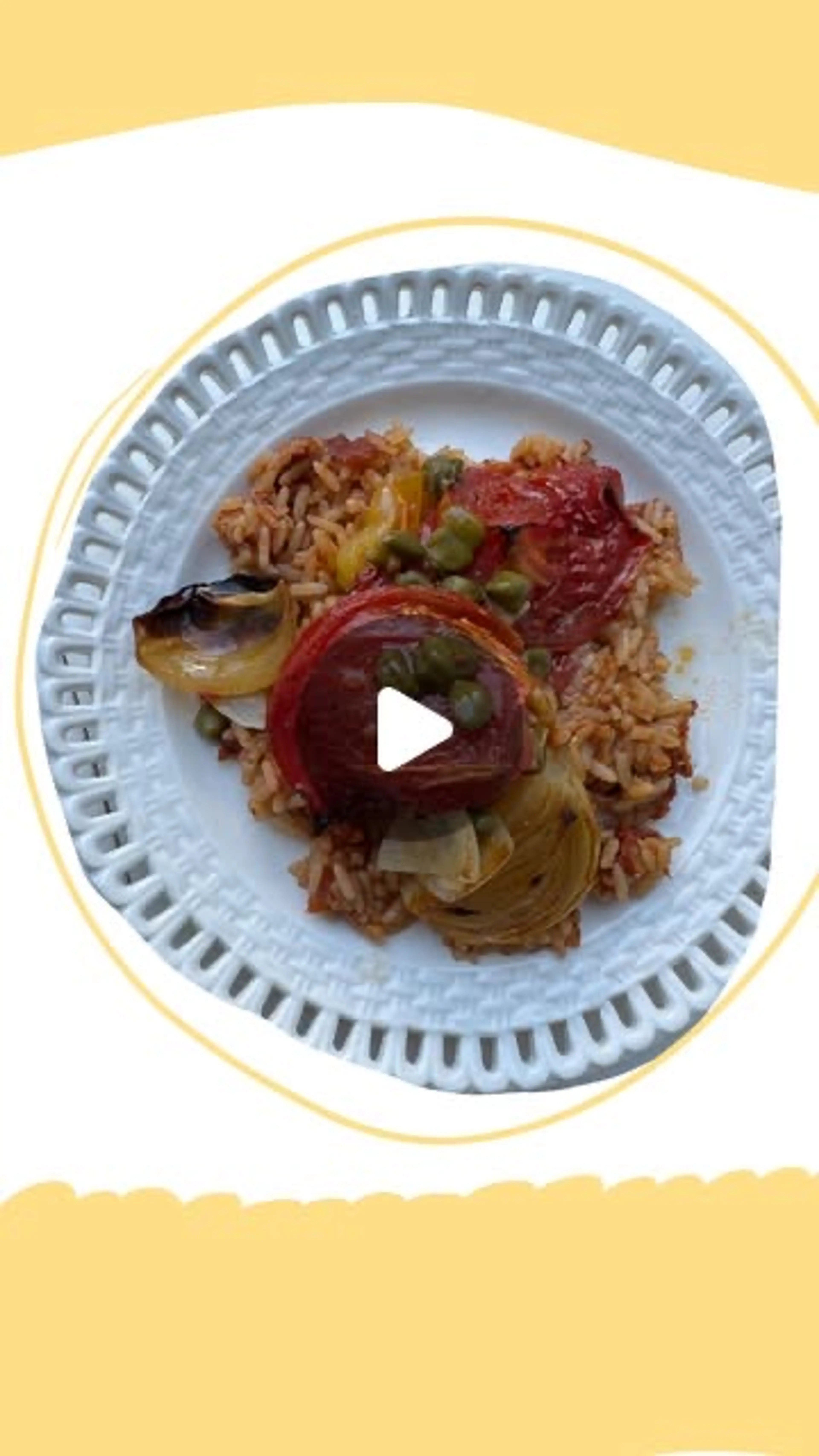 Tomato Rice With Roast Veg