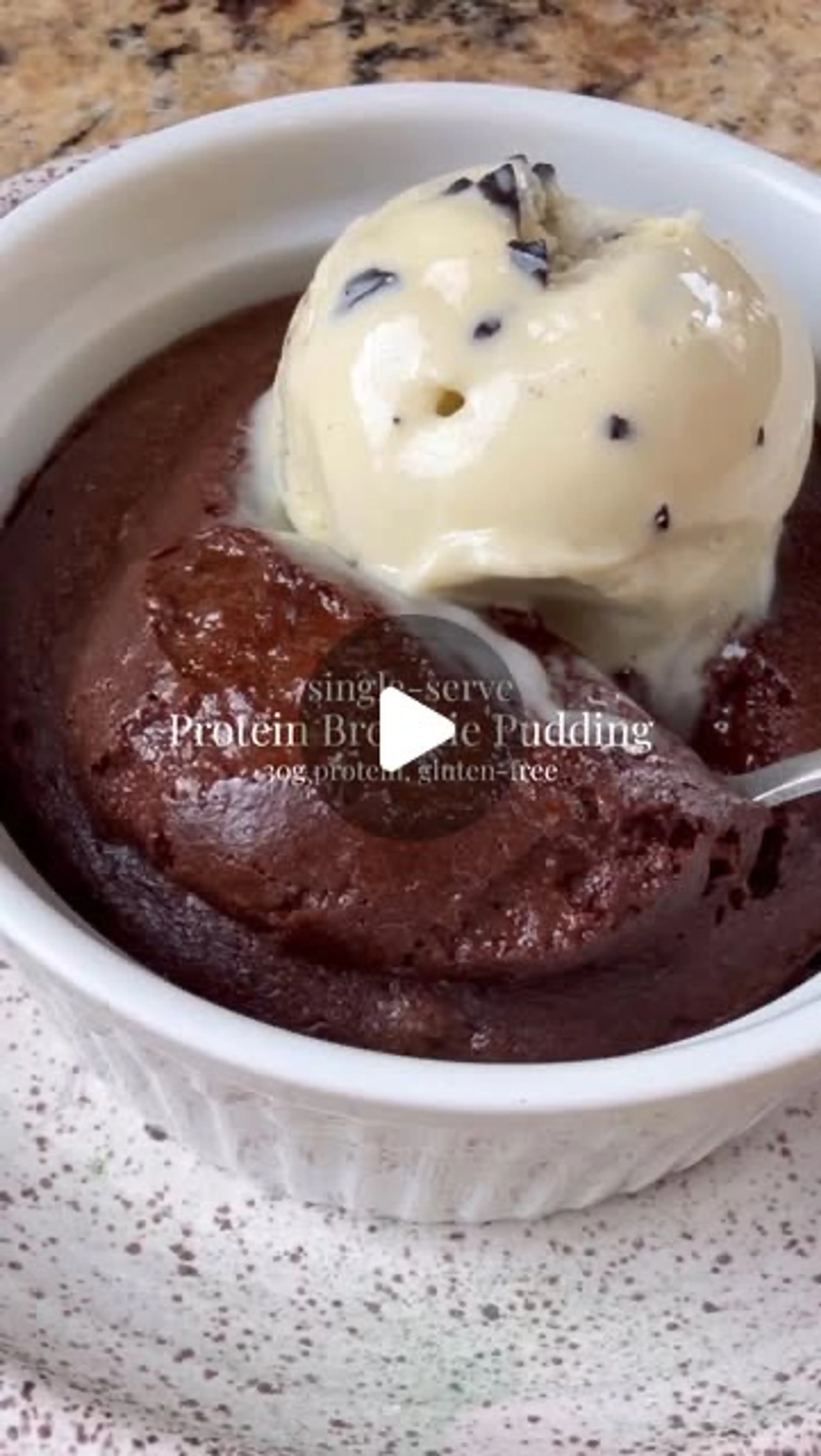 Protein Brownie Pudding! Recipe
