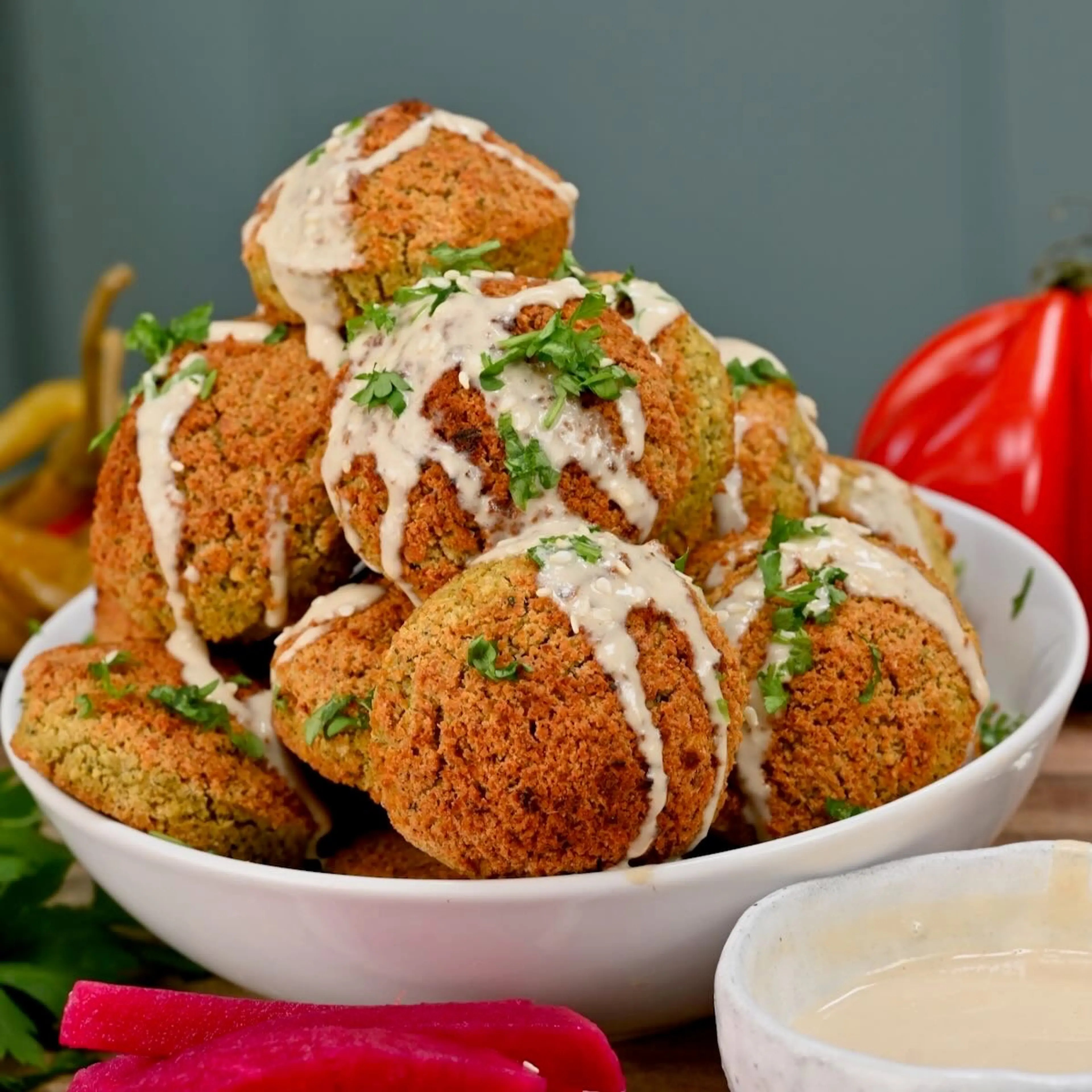Crispy Baked Falafel