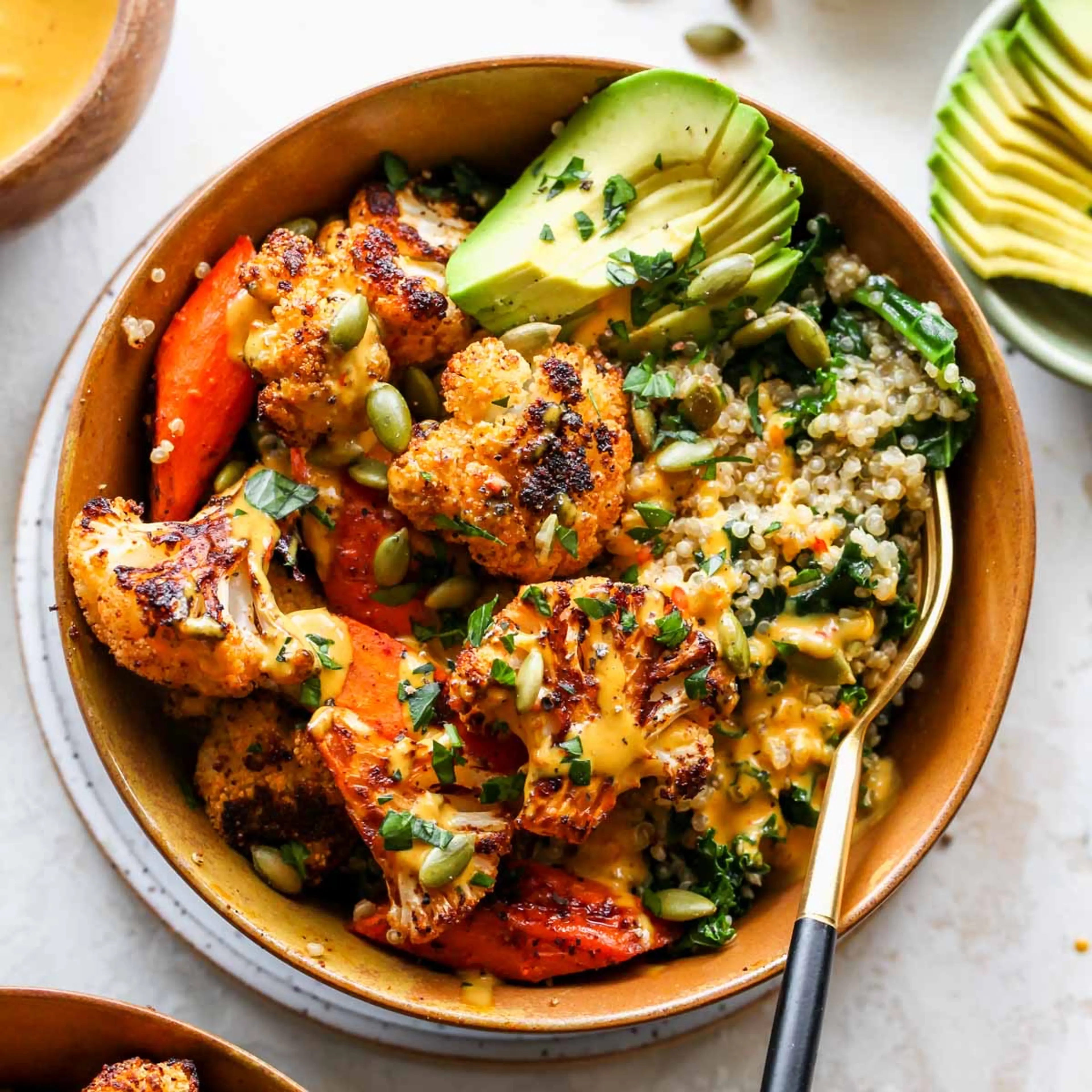 Roasted Veggie Glow Bowls