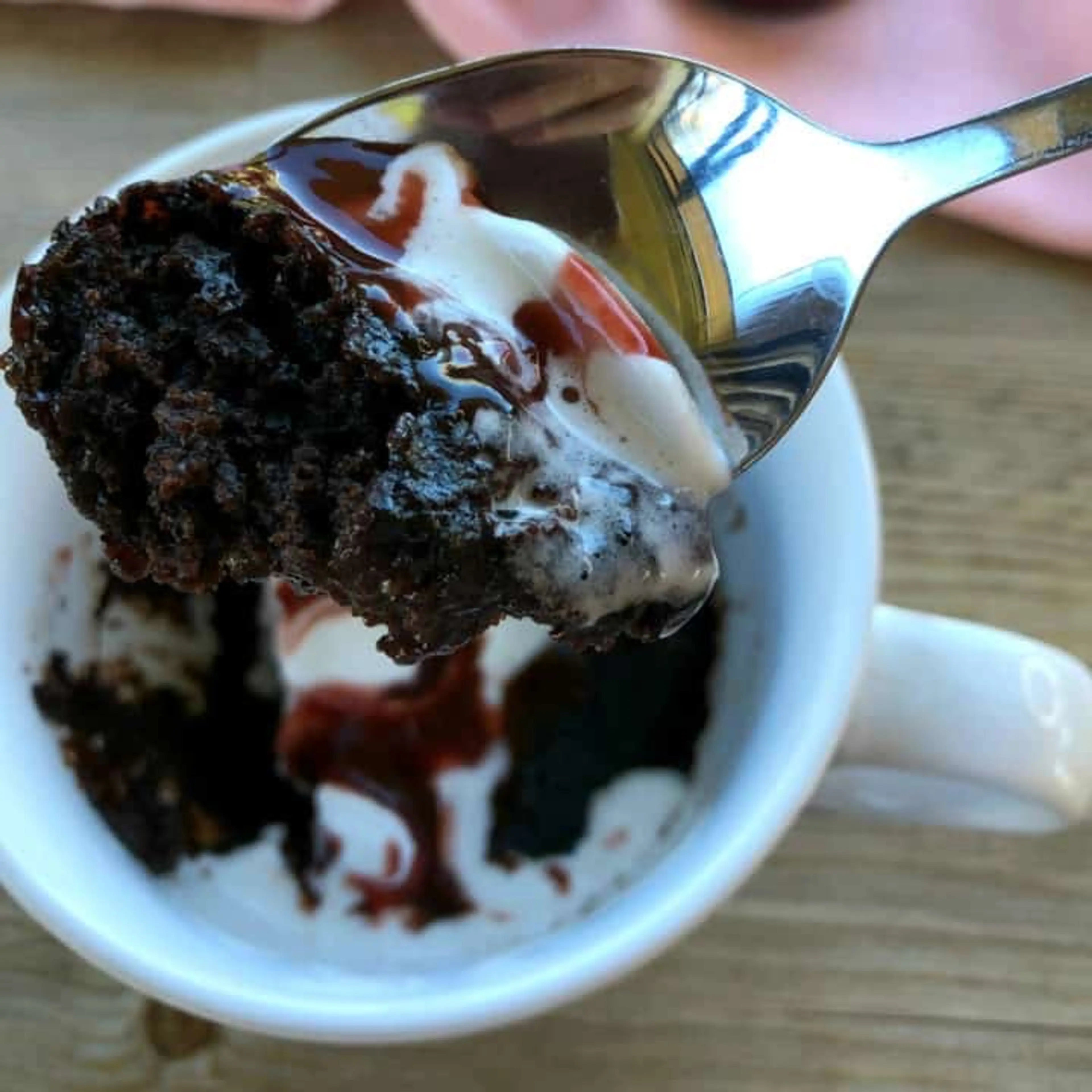 Self-Saucing Mug Cake