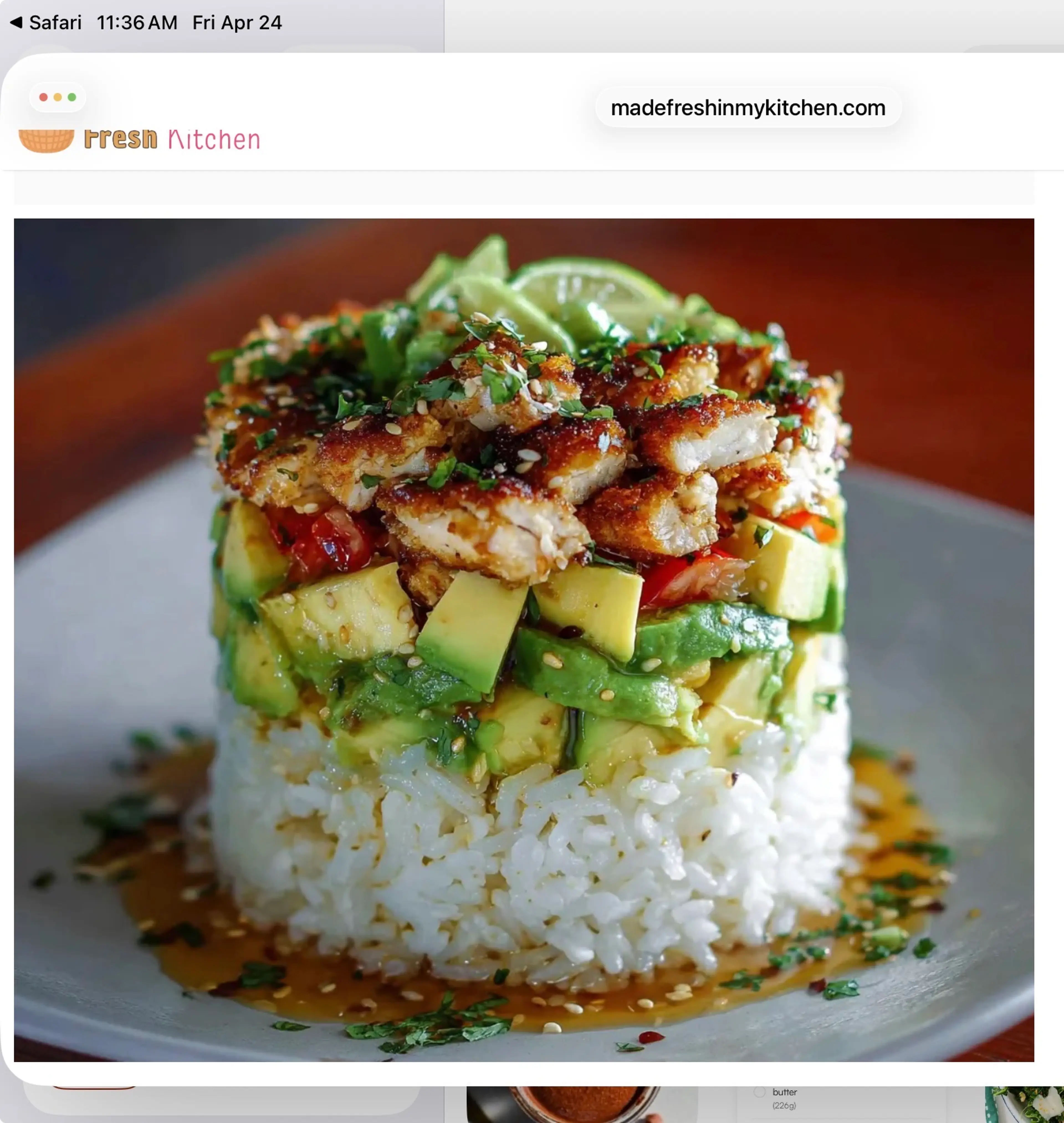 Honey Lime Chicken Stacks