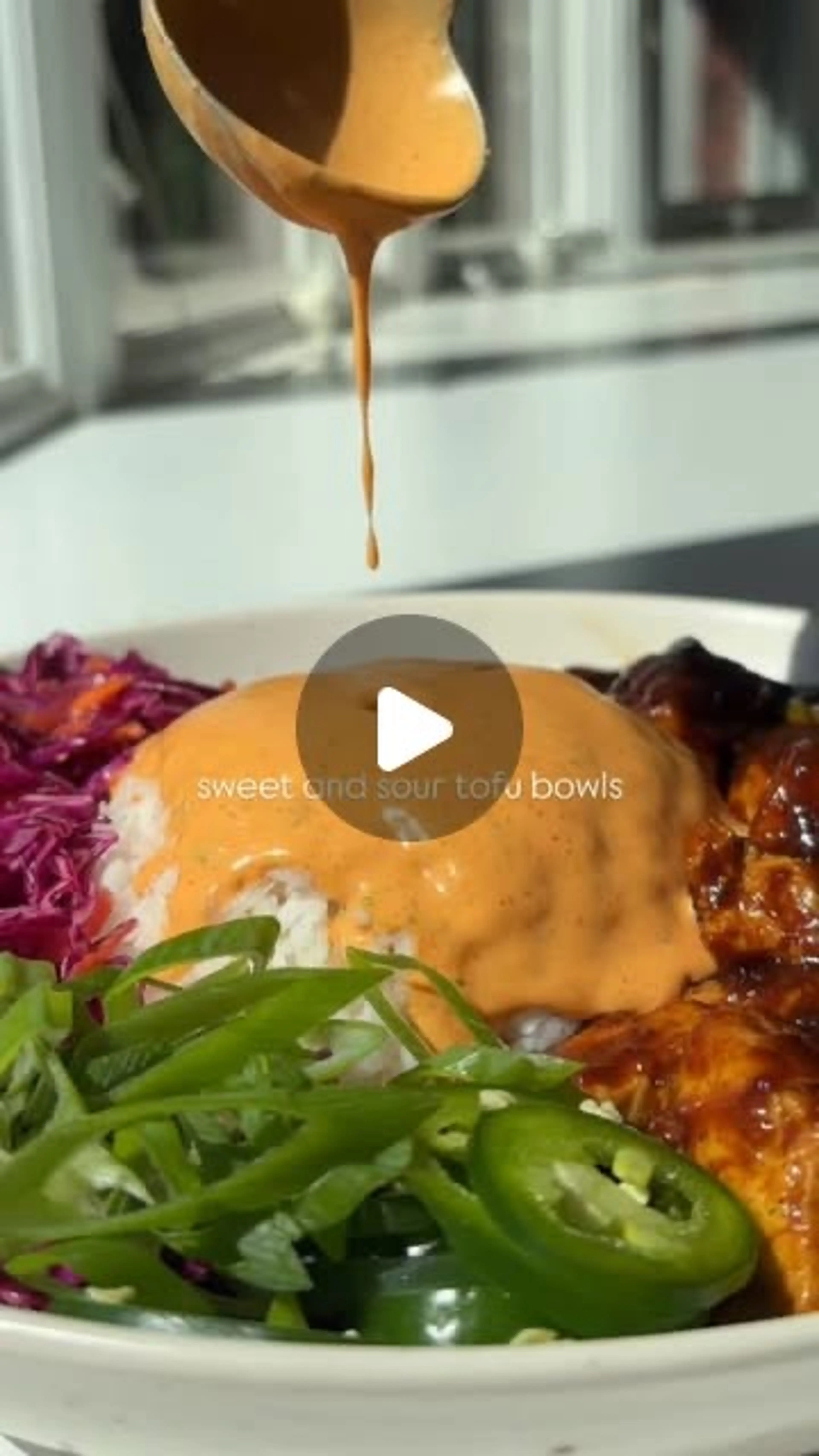 Sweet And Sour Tofu Bowls