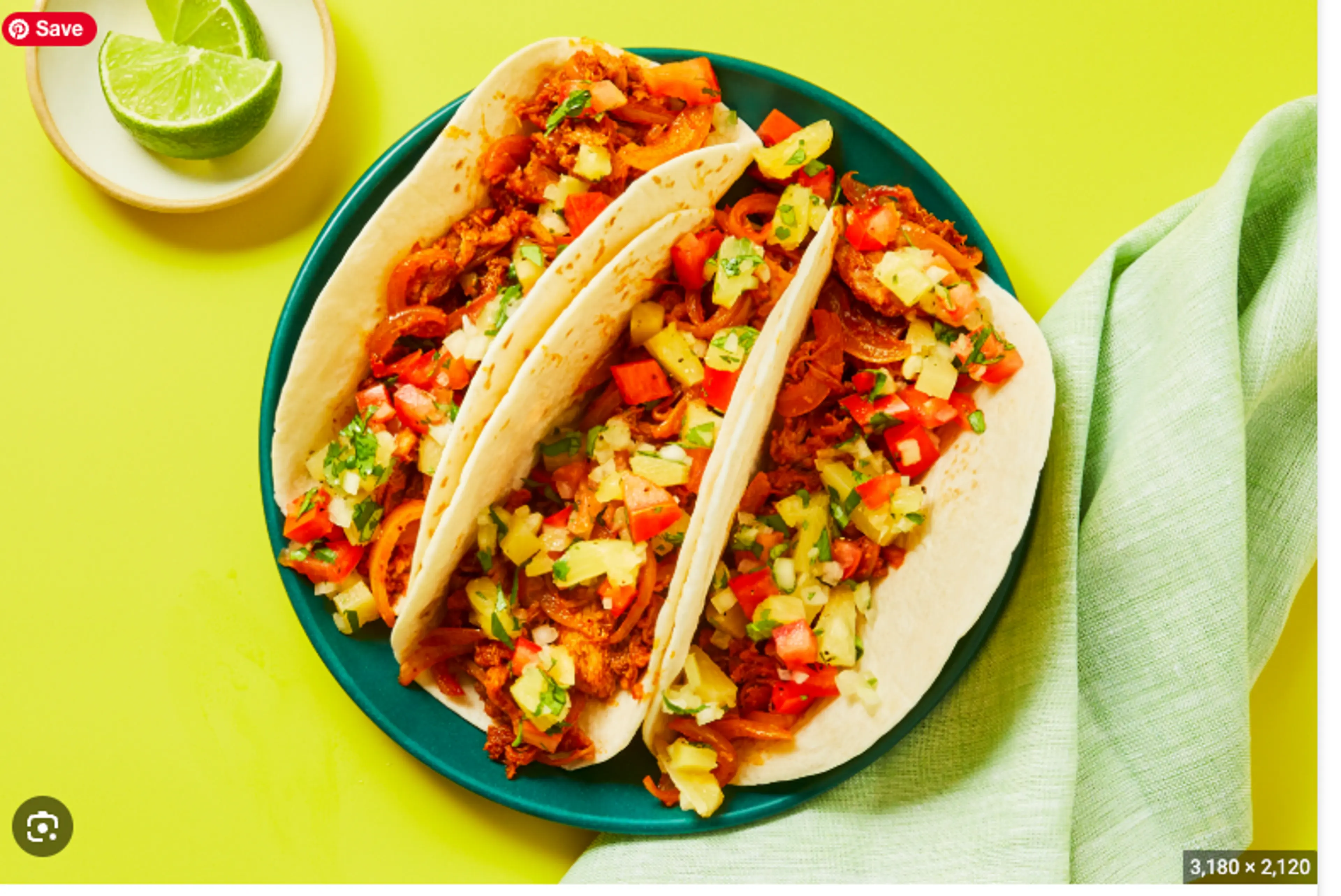 Pork Tacos al Pastor with Pineapple Salsa