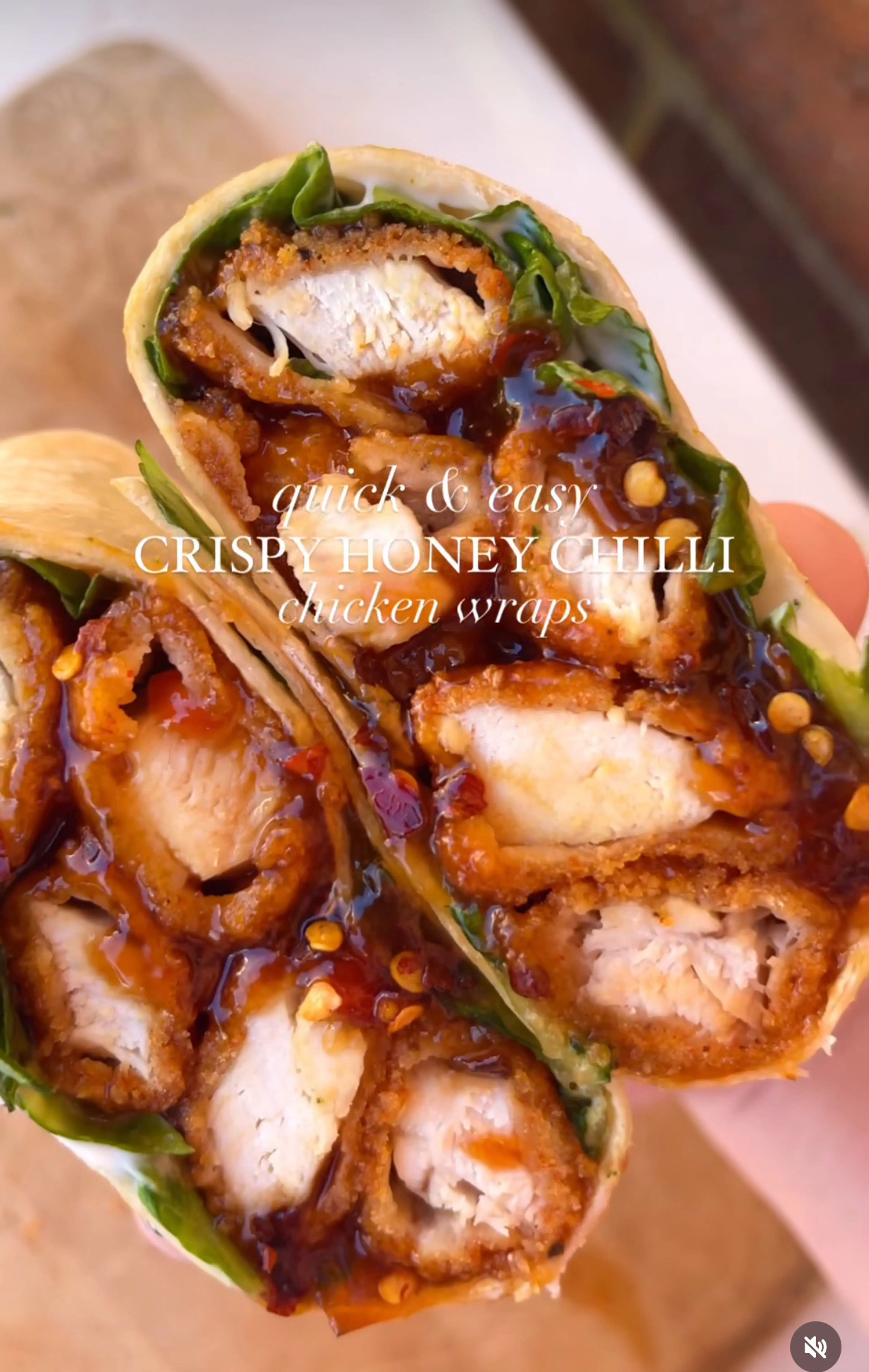 Honey Chilli Chicken Wraps