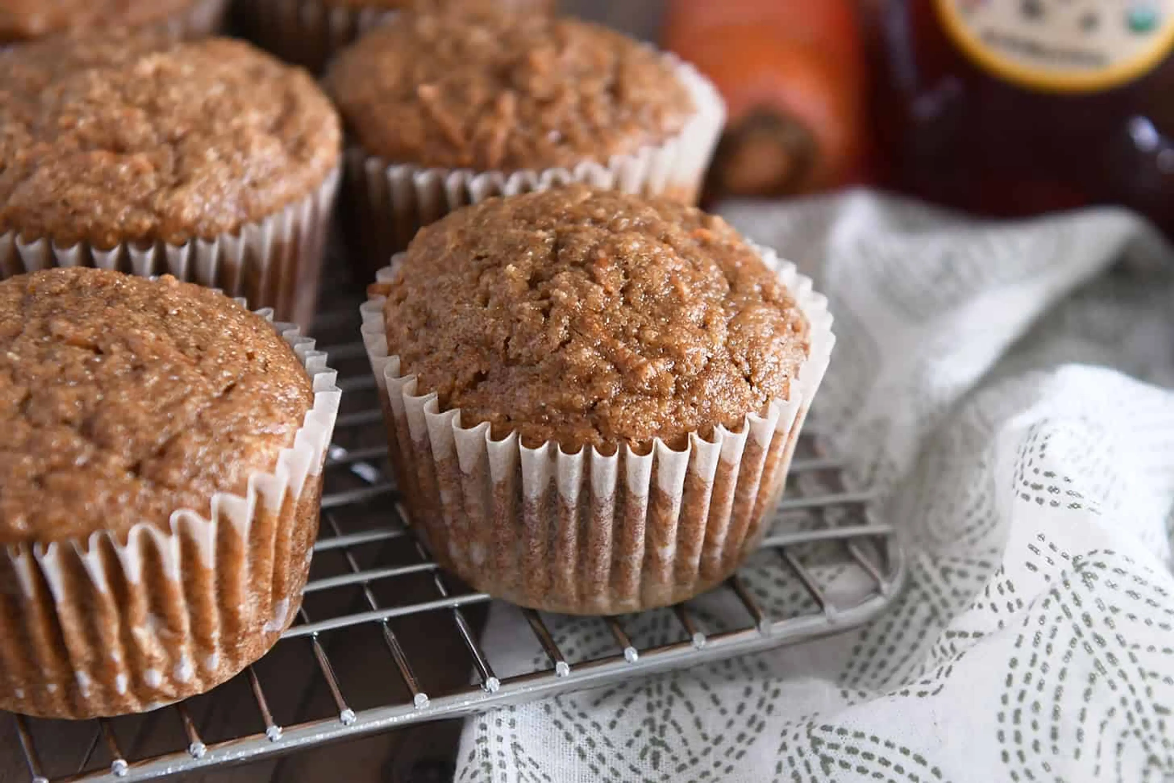 Healthy Applesauce Carrot Muffins {Carrot Cake Muffins}