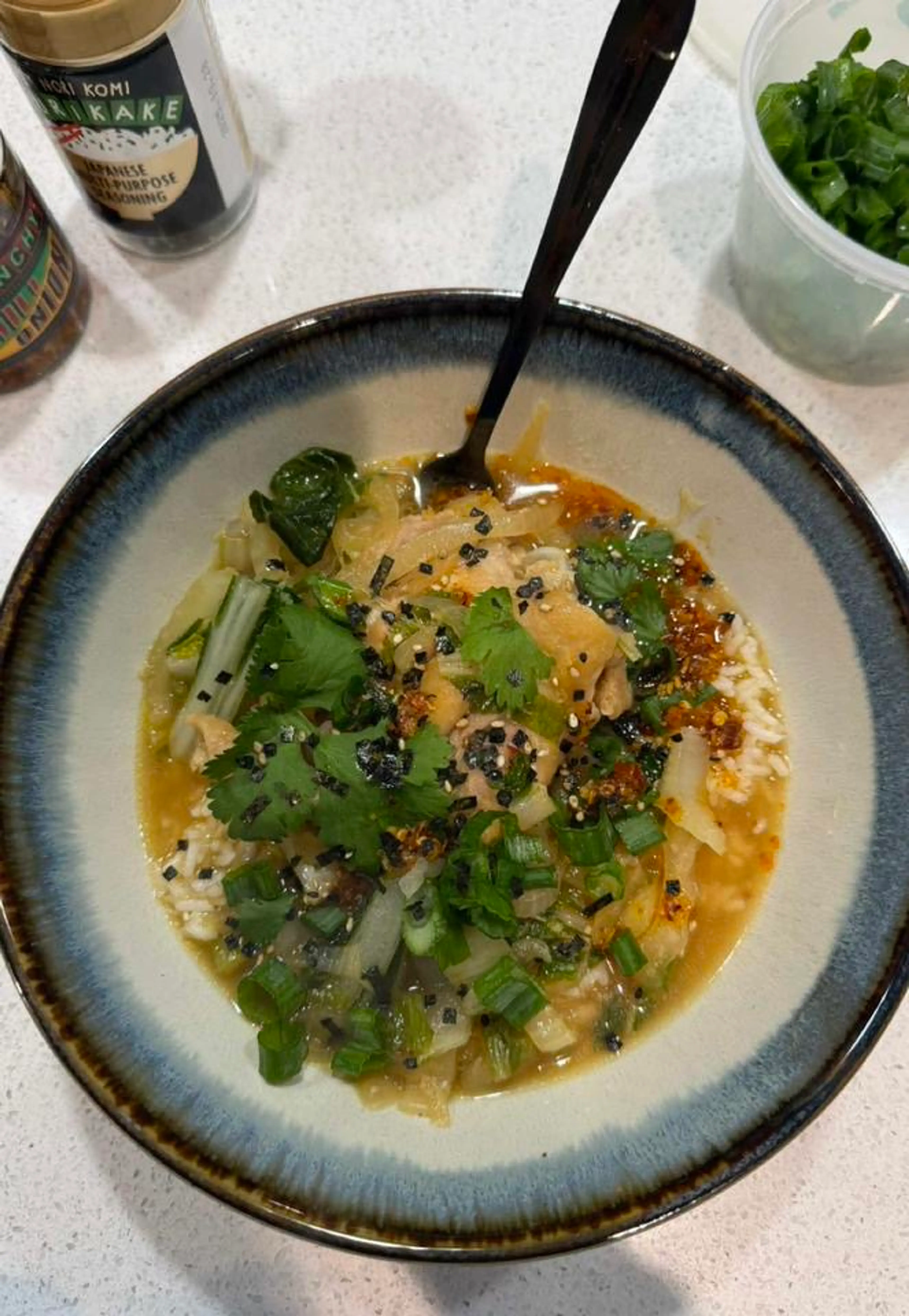 Brothy Miso Garlic Chicken and Rice