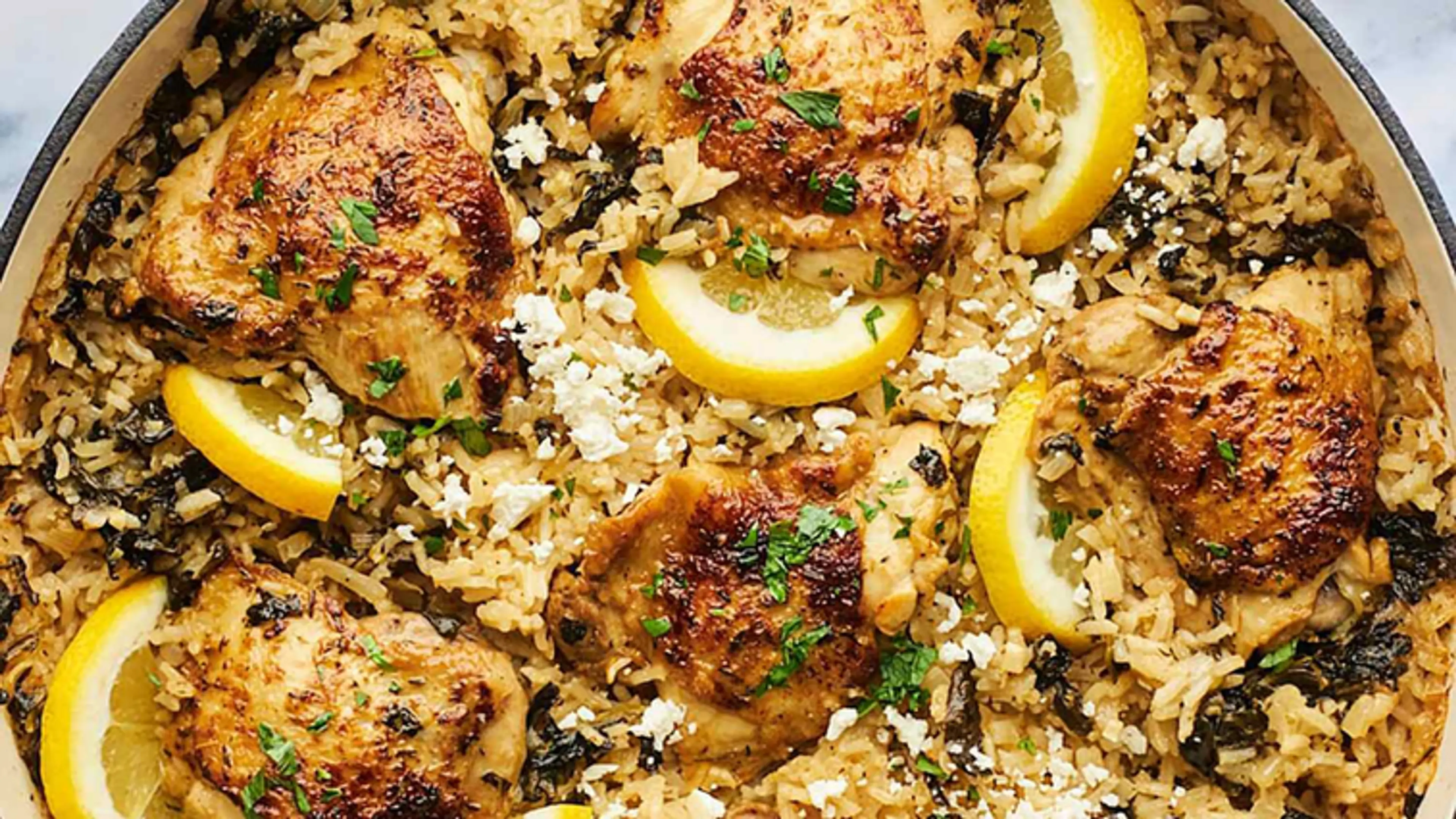 Olive & Mango’s One-Pan Greek Chicken and Rice