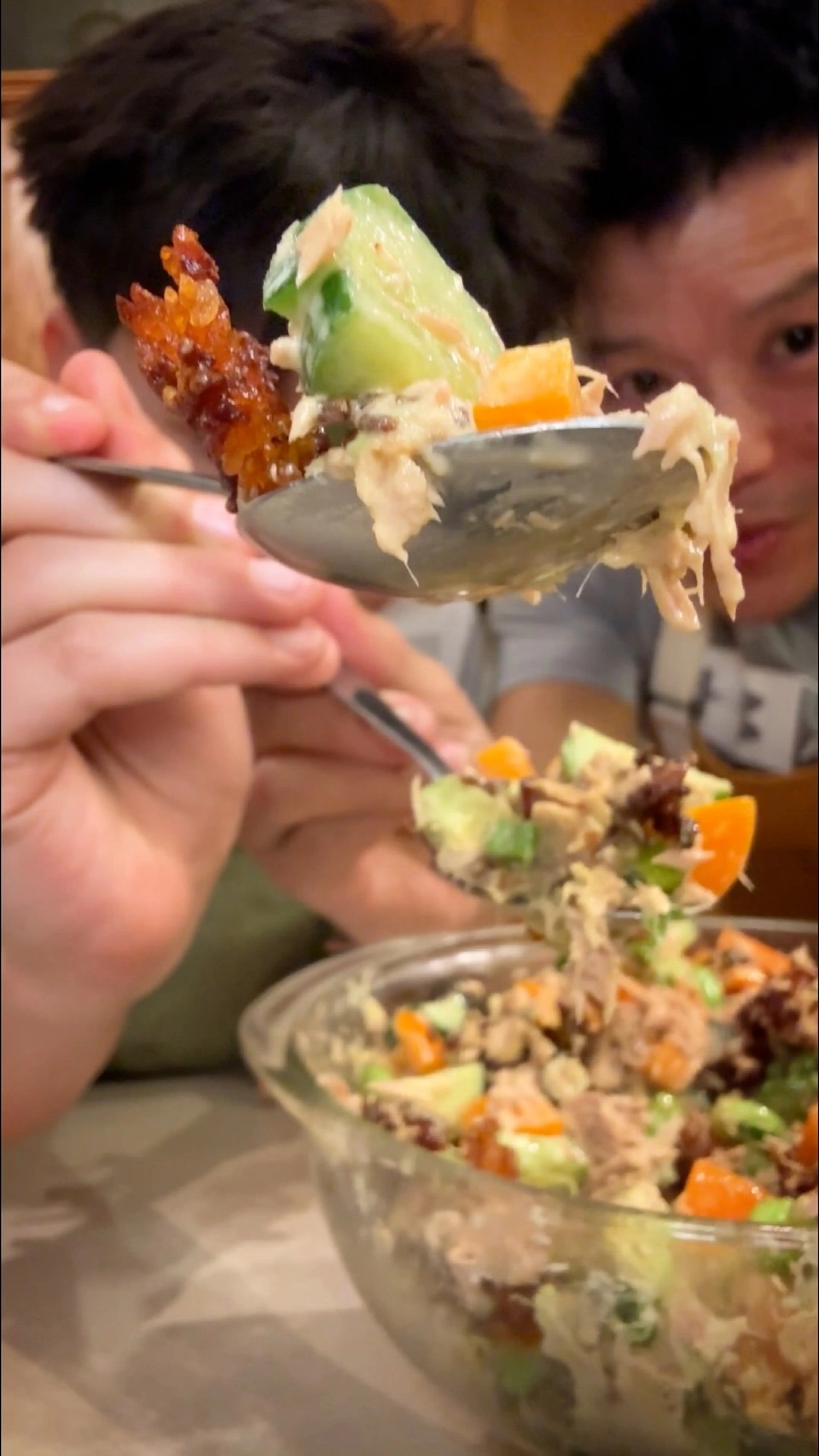 Crispy Rice Tuna Salad #crispyrice #tunasalad #saladrecipe #