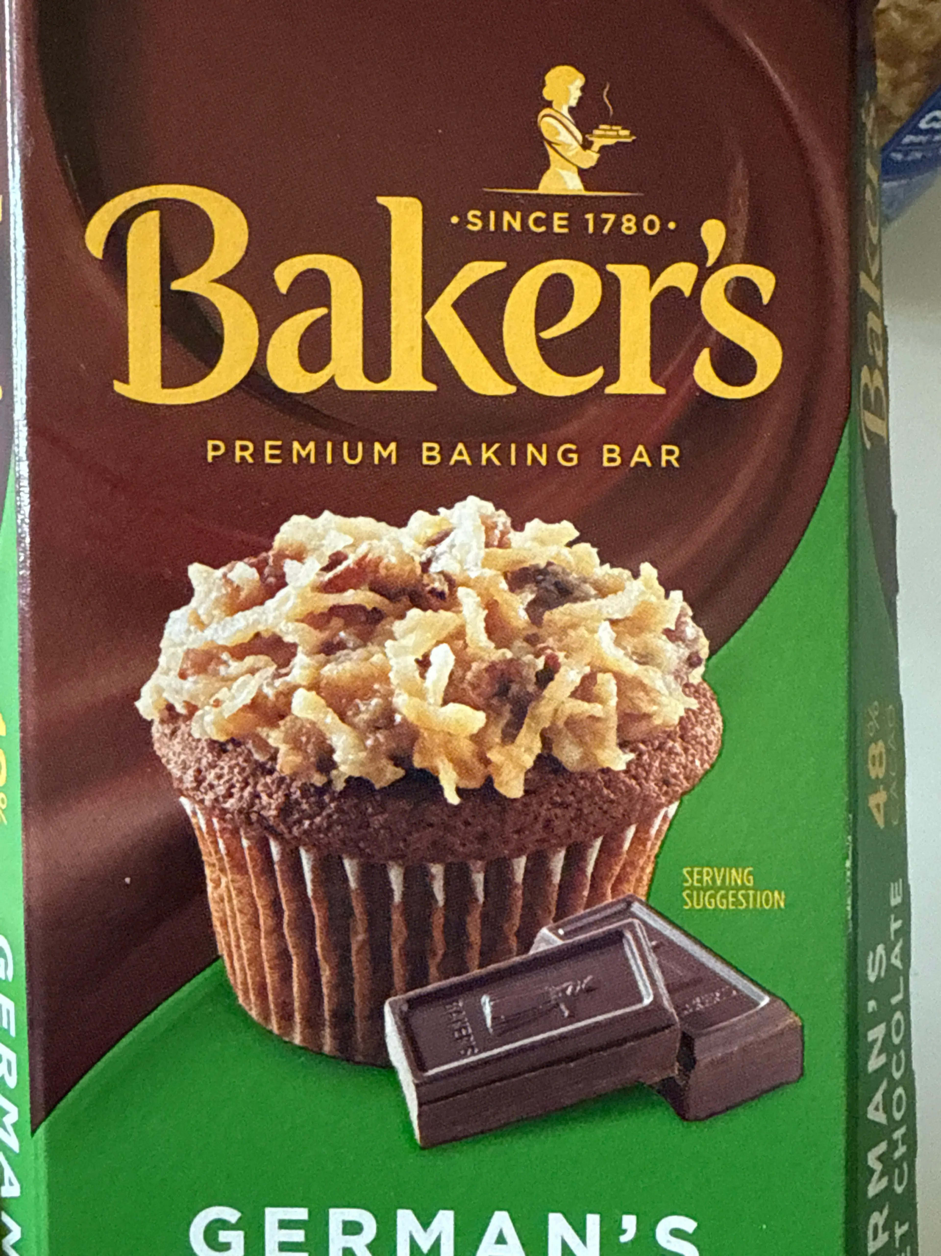 BAKER'S GERMAN'S SWEET CHOCOLATE CUPCAKES