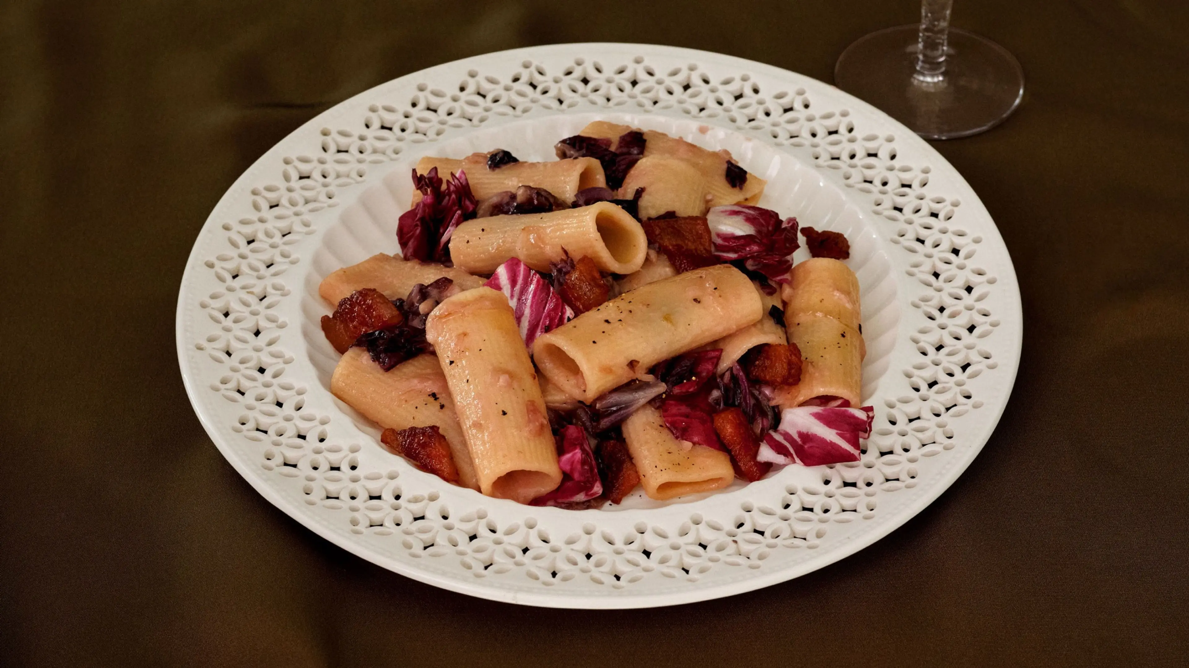 Radicchio Jam Rigatoni