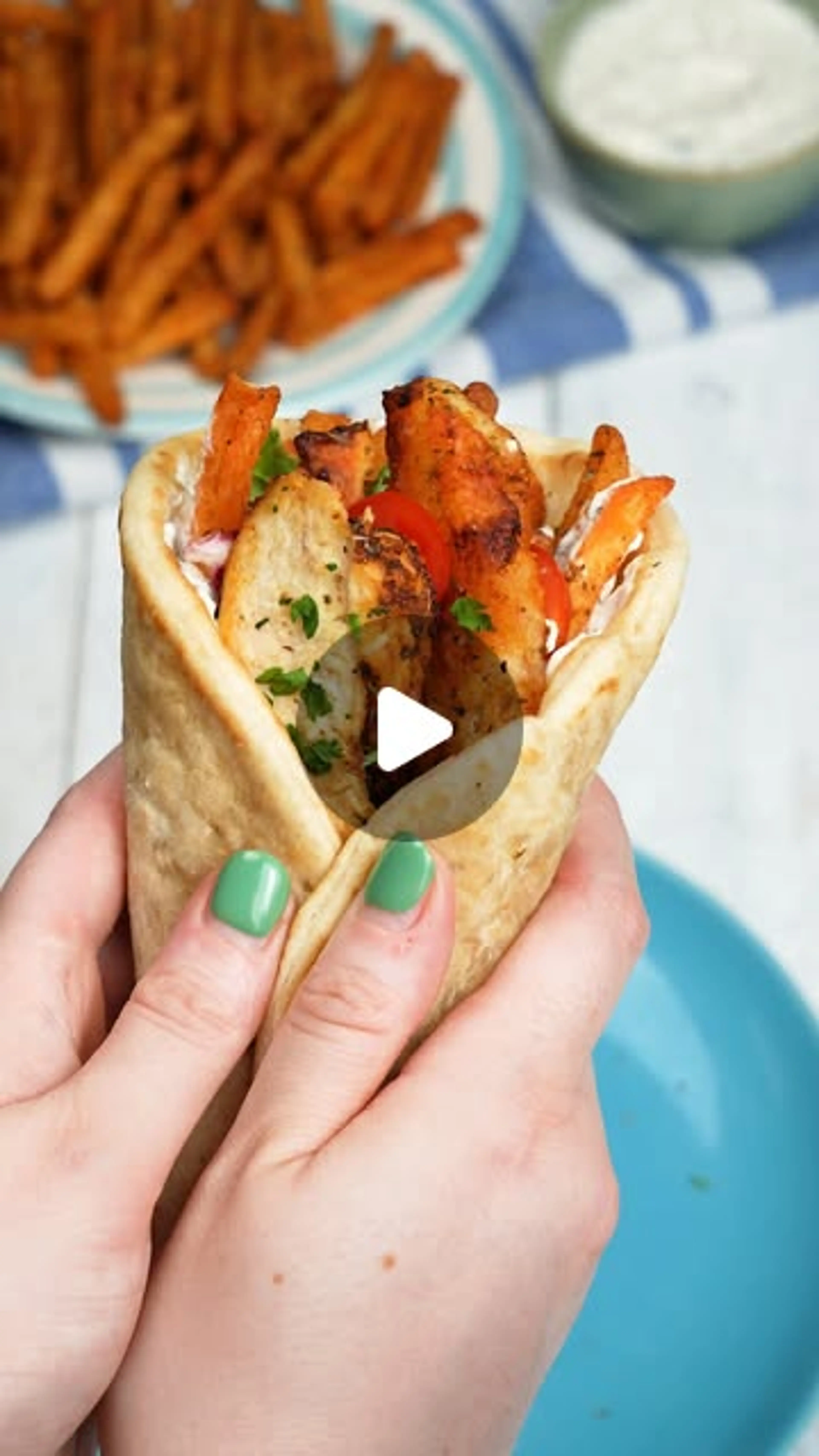 Air-fryer Chicken Gyros