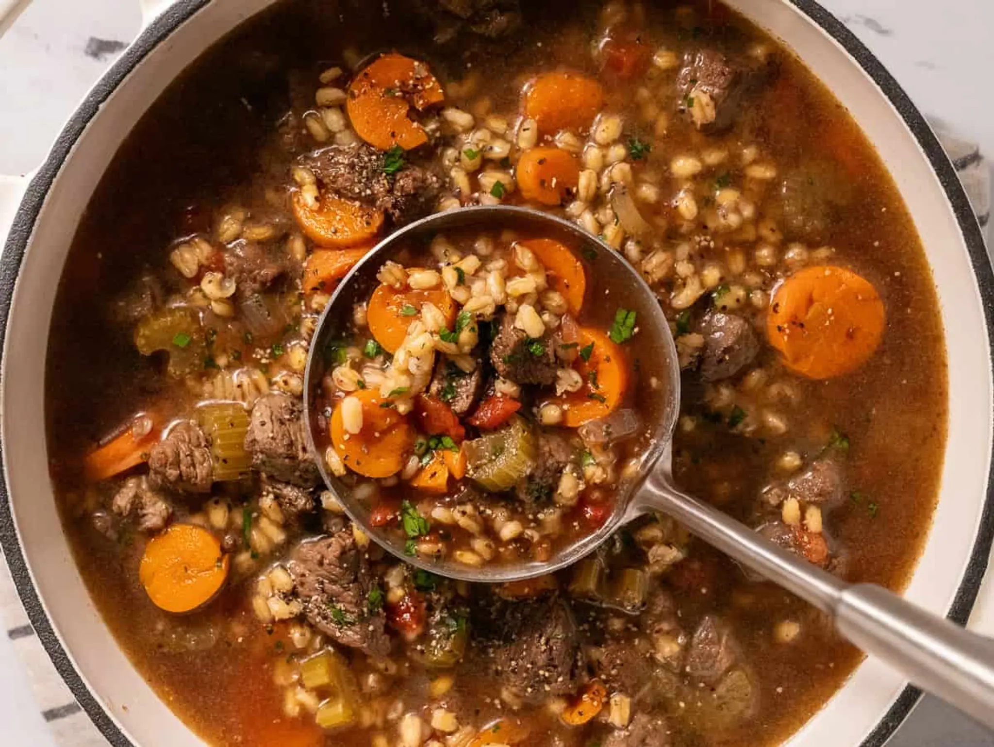 Old Fashioned Beef Barley Stew