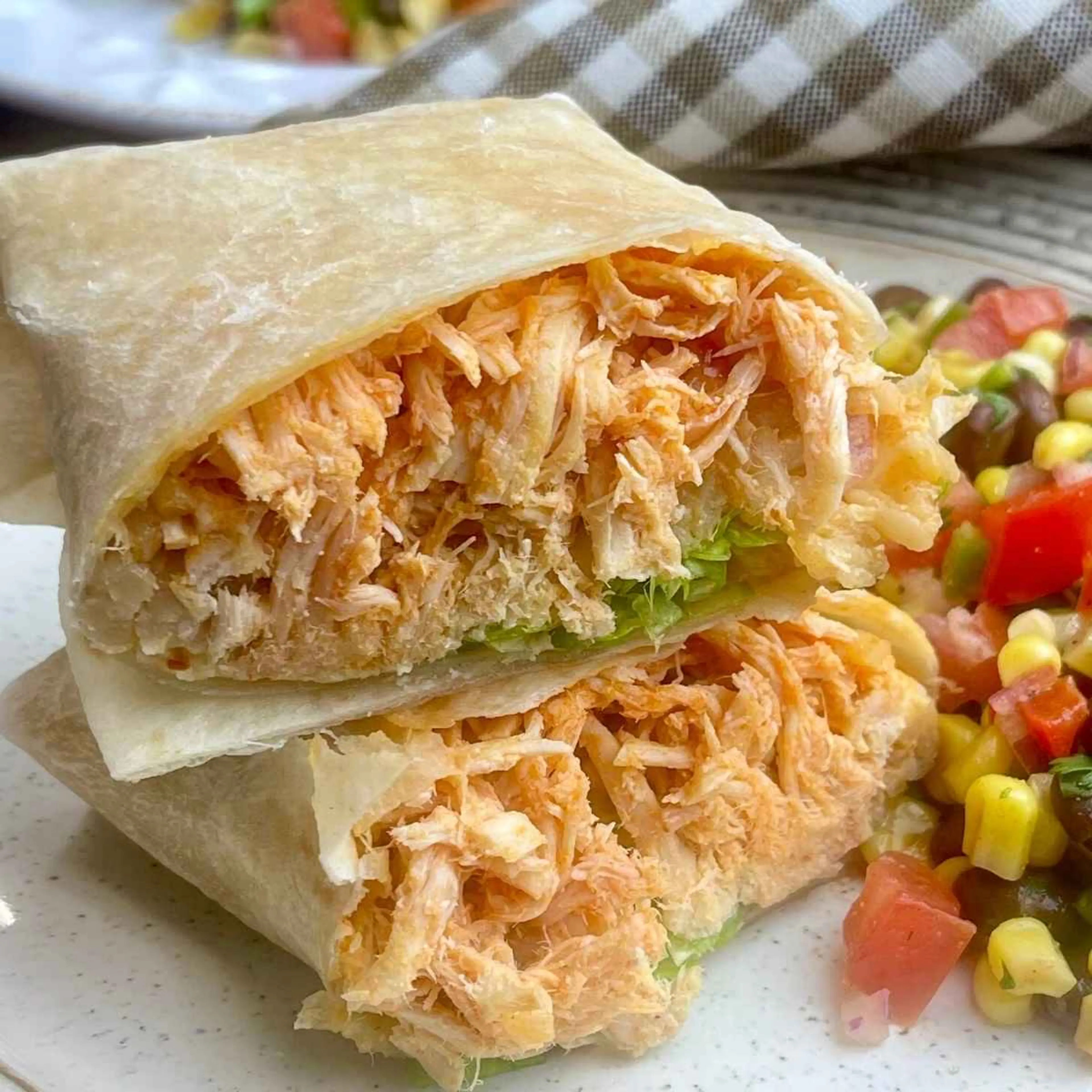 Buffalo Chicken Burritos