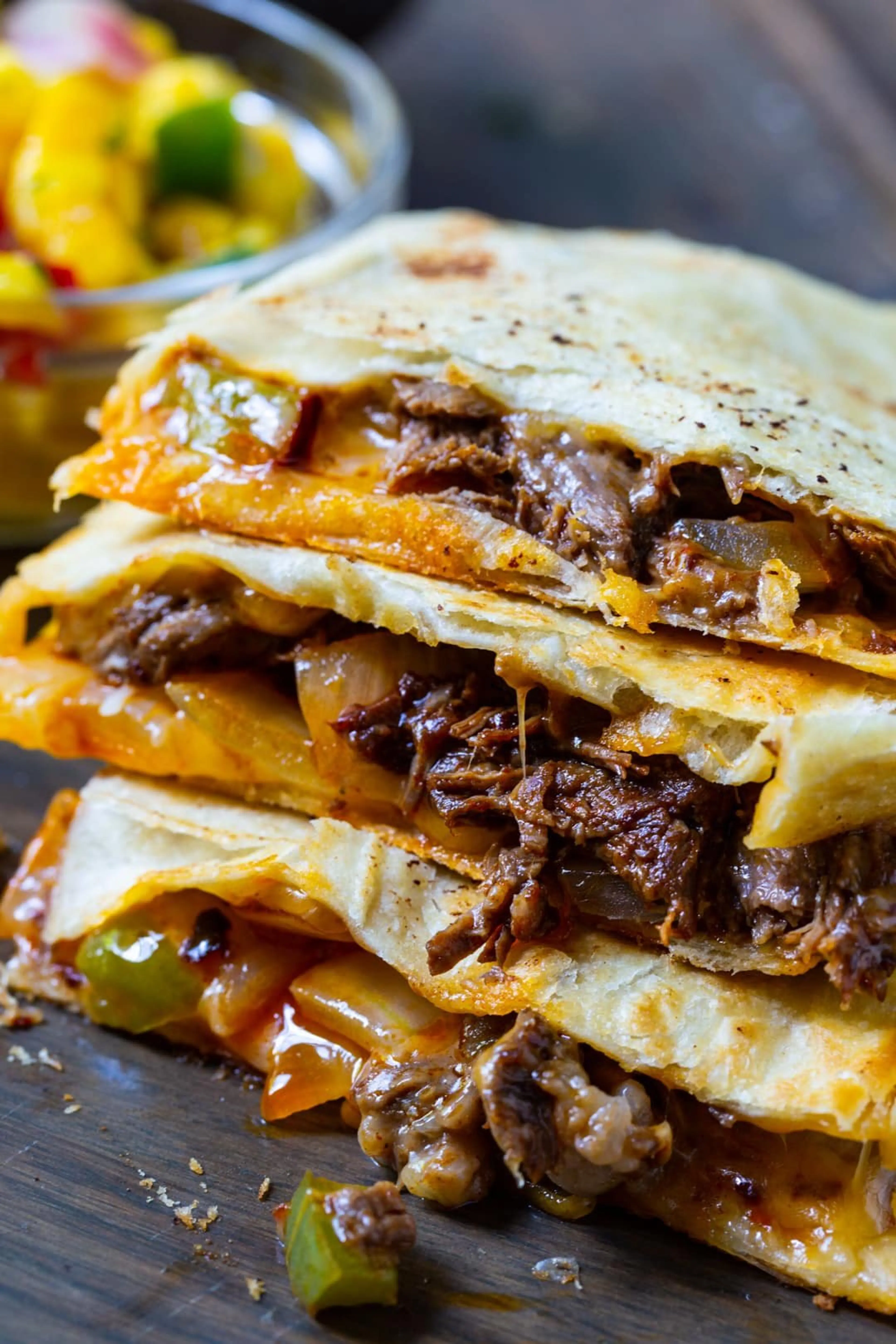 Spicy Beef Quesadillas
