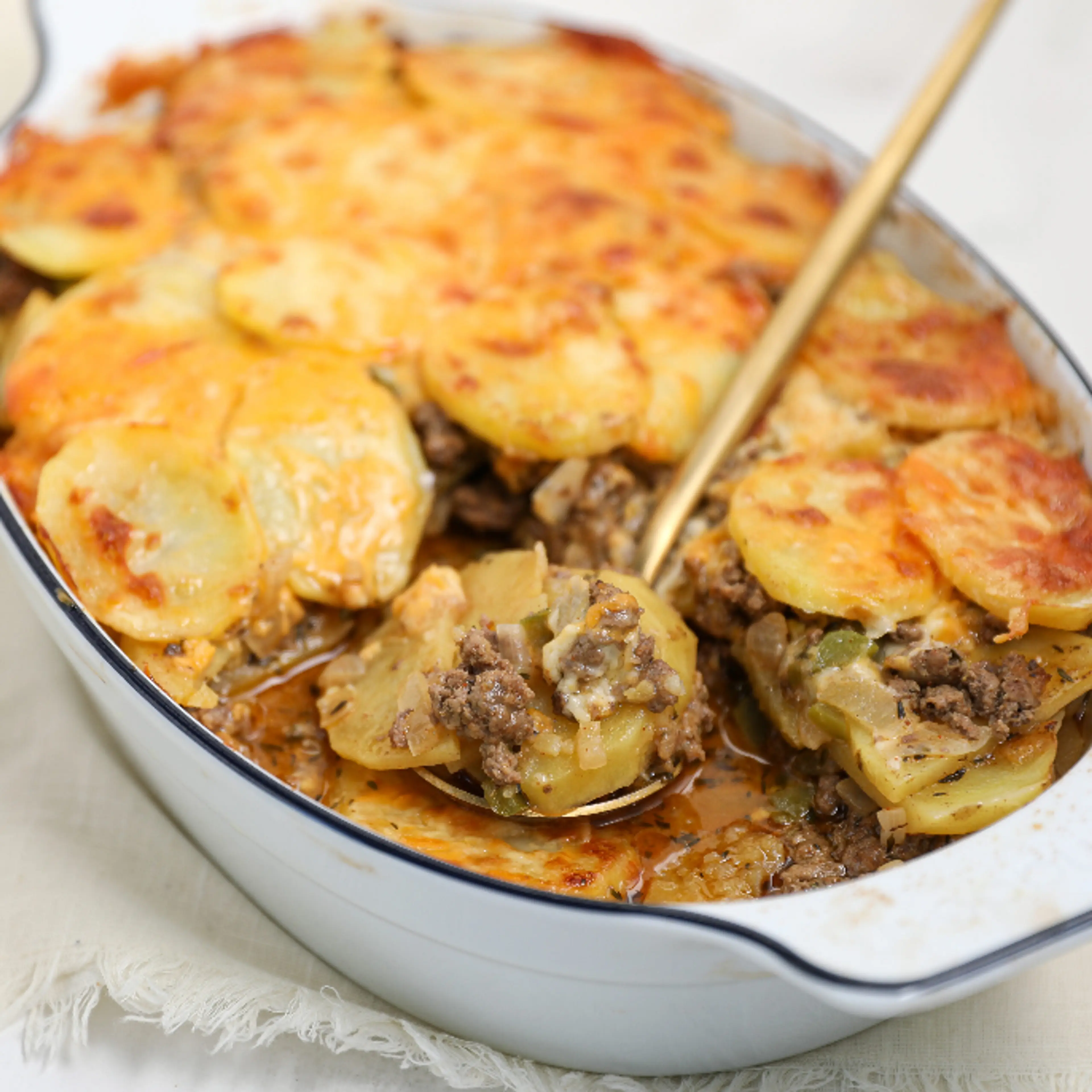 Ground Beef and Potato Casserole