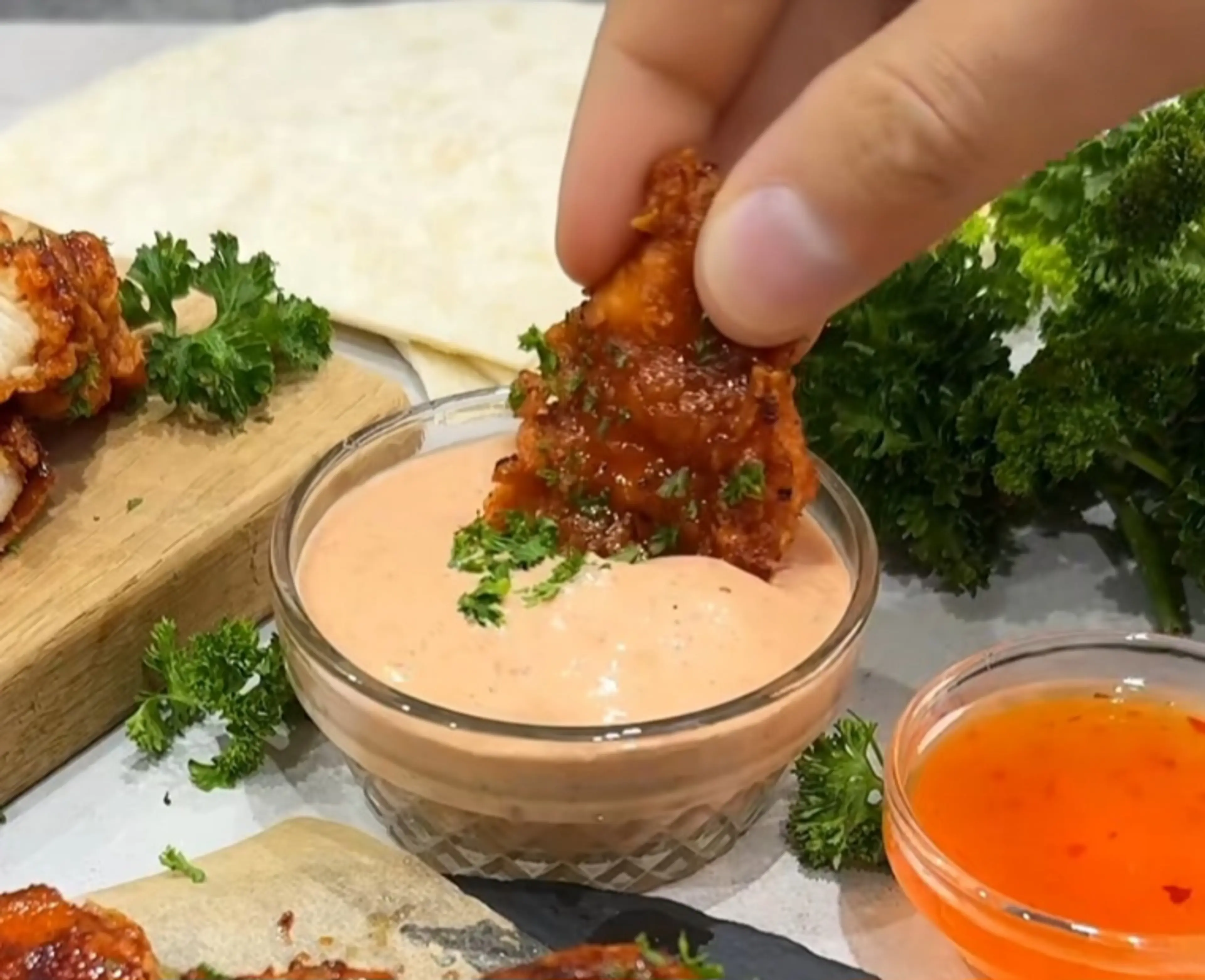 Honing-Knoflook Chicken Tenders