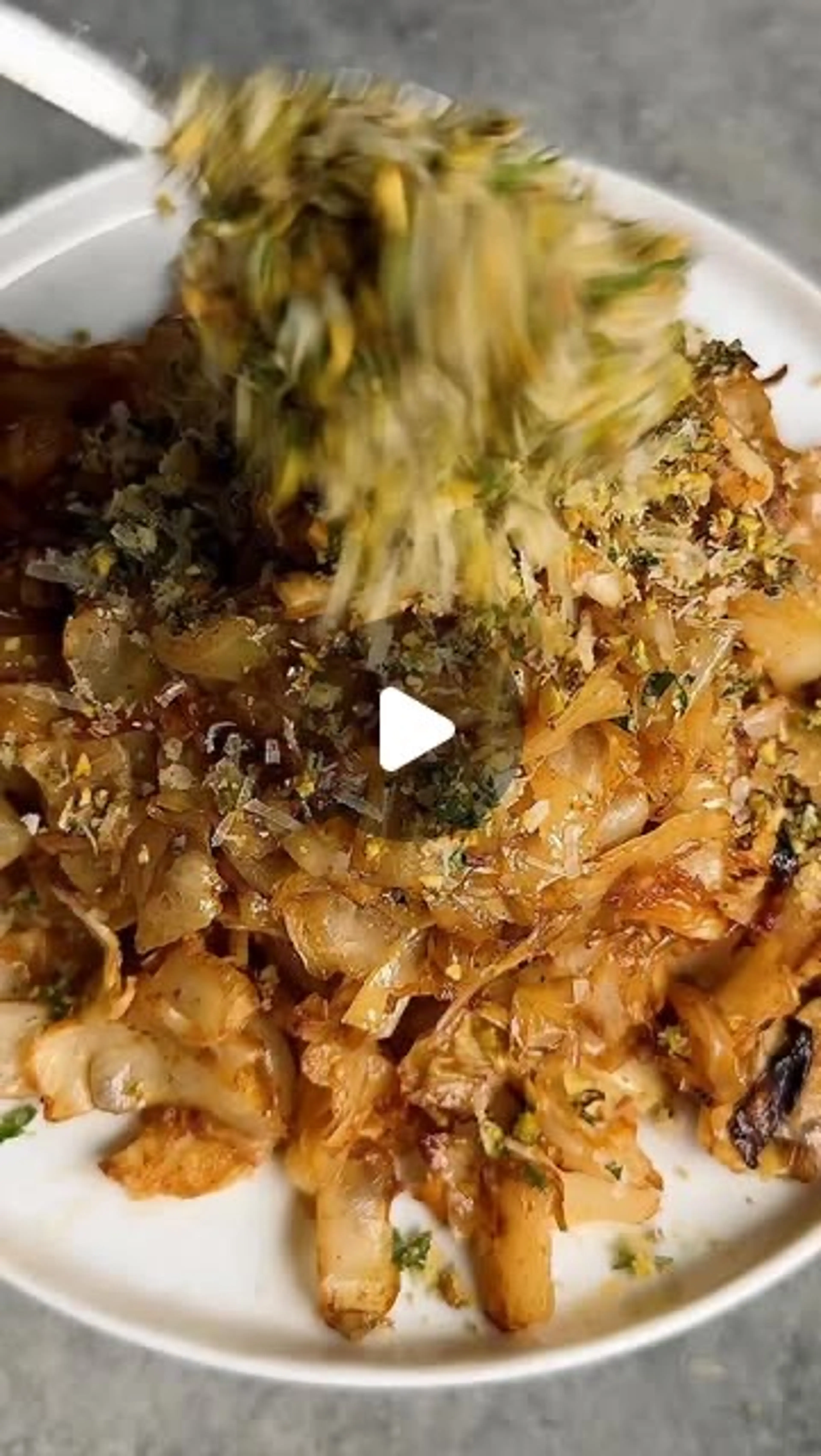 Roasted Cabbage Salad with Pistachio-parmesan Crunch! a Melt