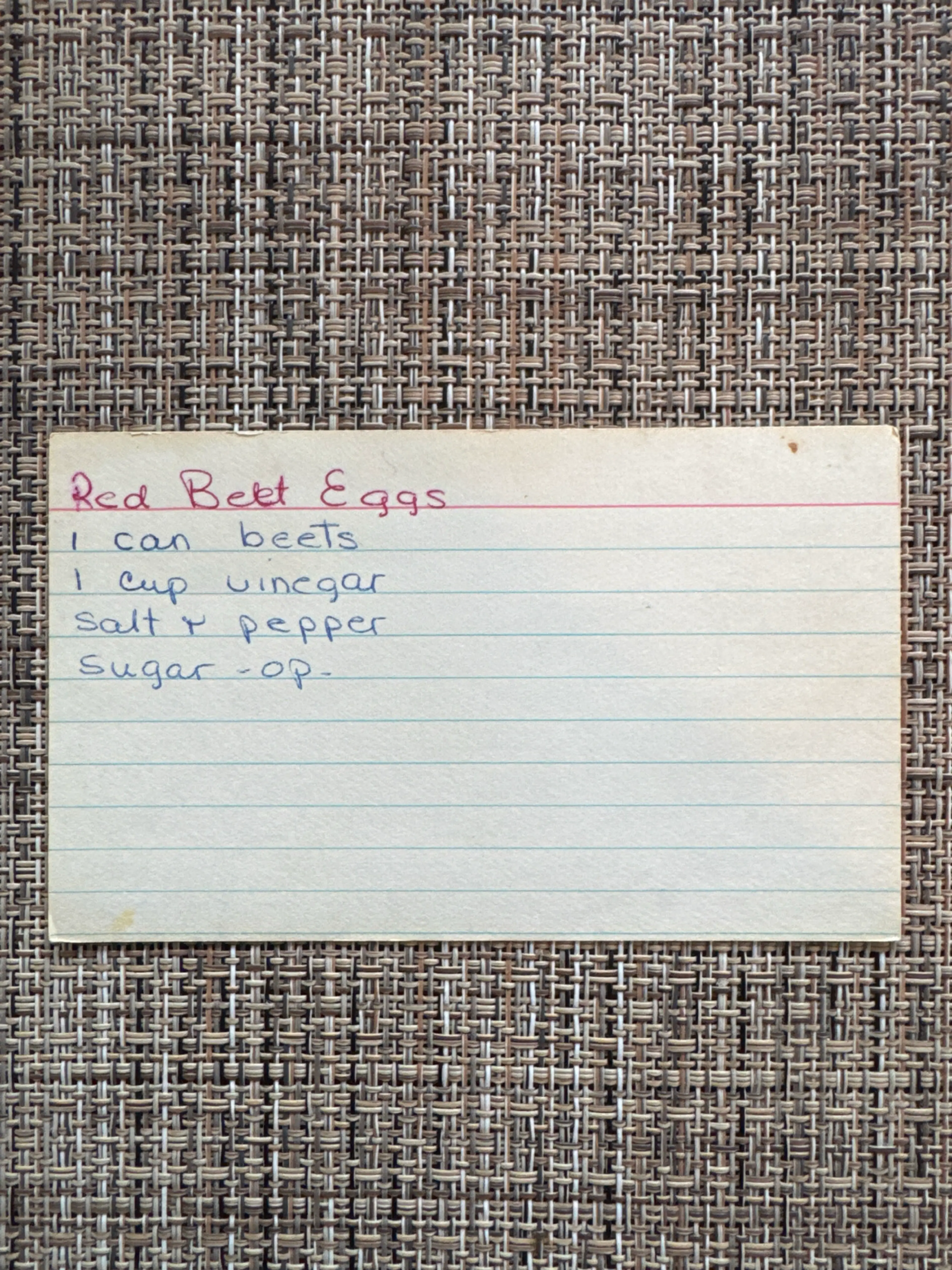 Red Beet Eggs