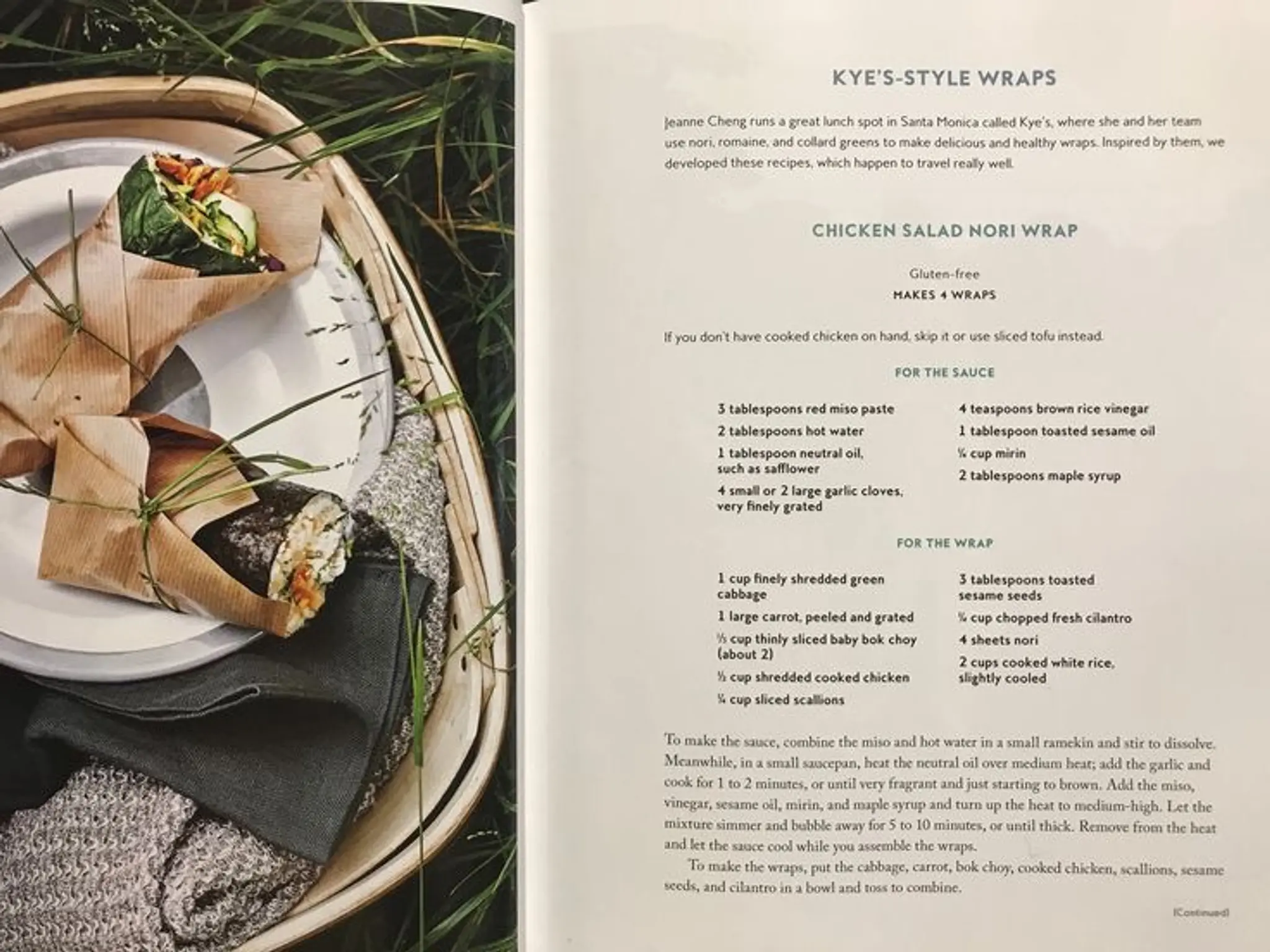 Chicken Salad Nori Wrap