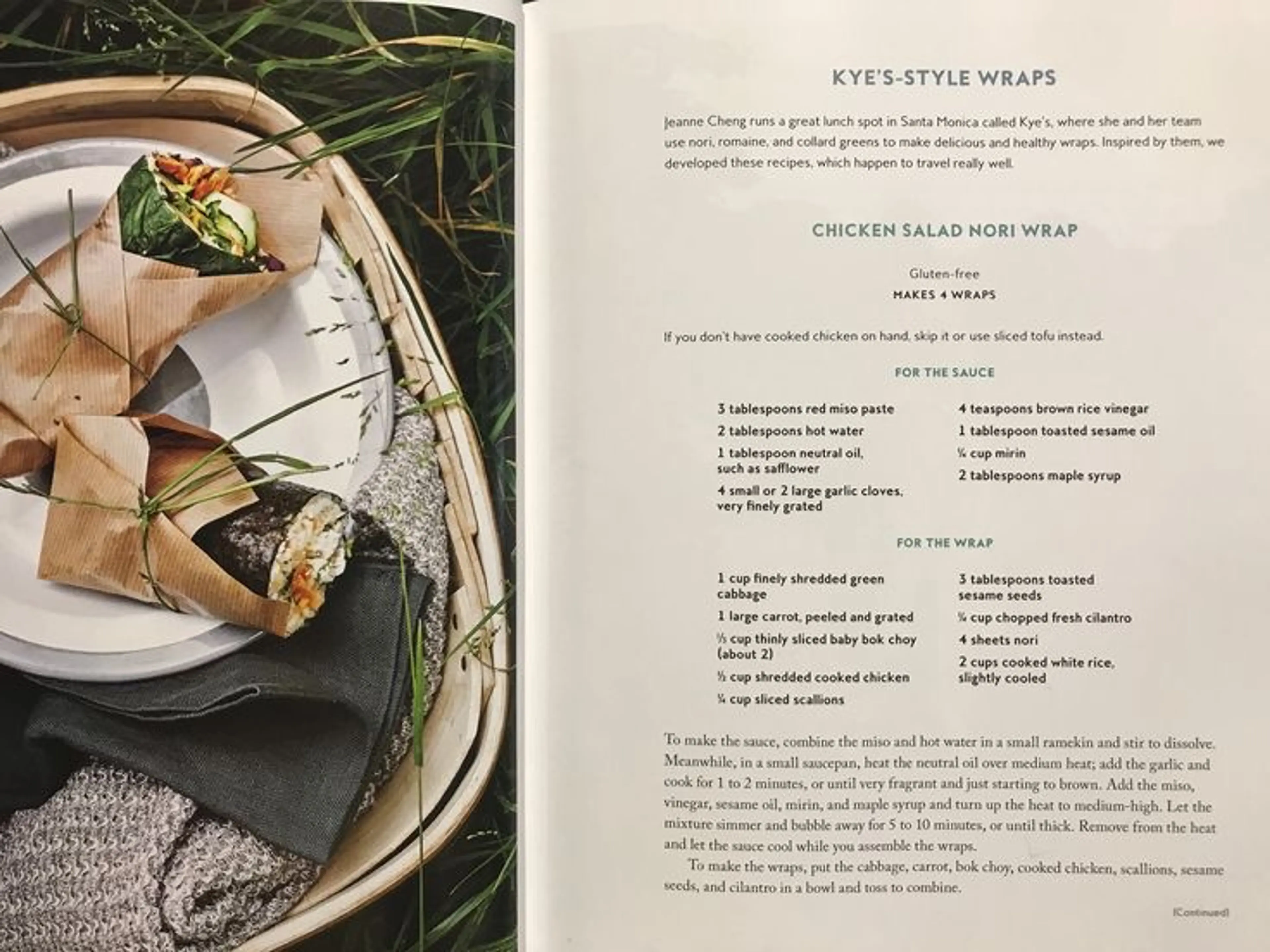 Chicken Salad Nori Wrap