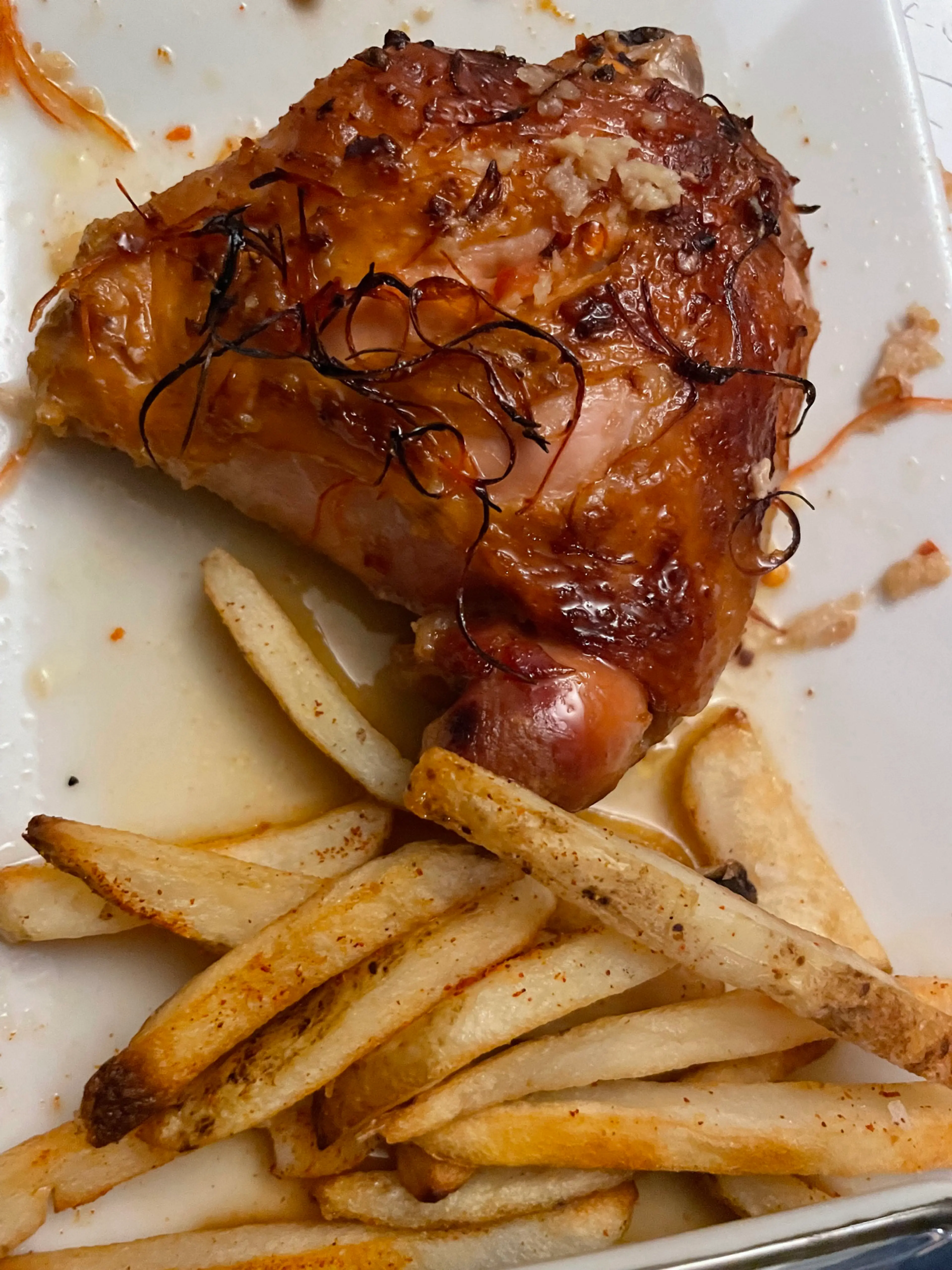 Ponzu, Garlic, Chile Chicken Thighs