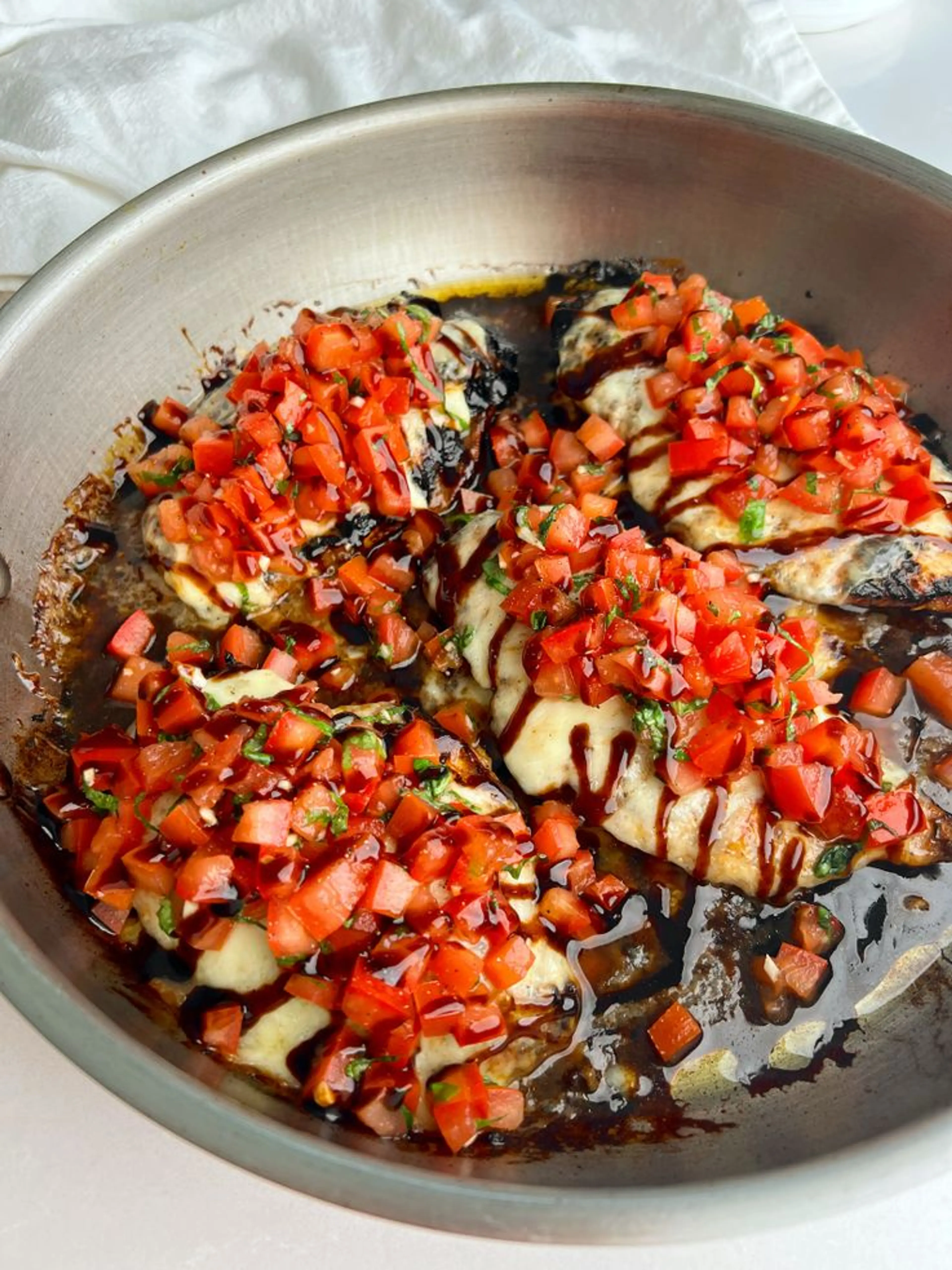 Bruschetta Caprese Chicken Bake