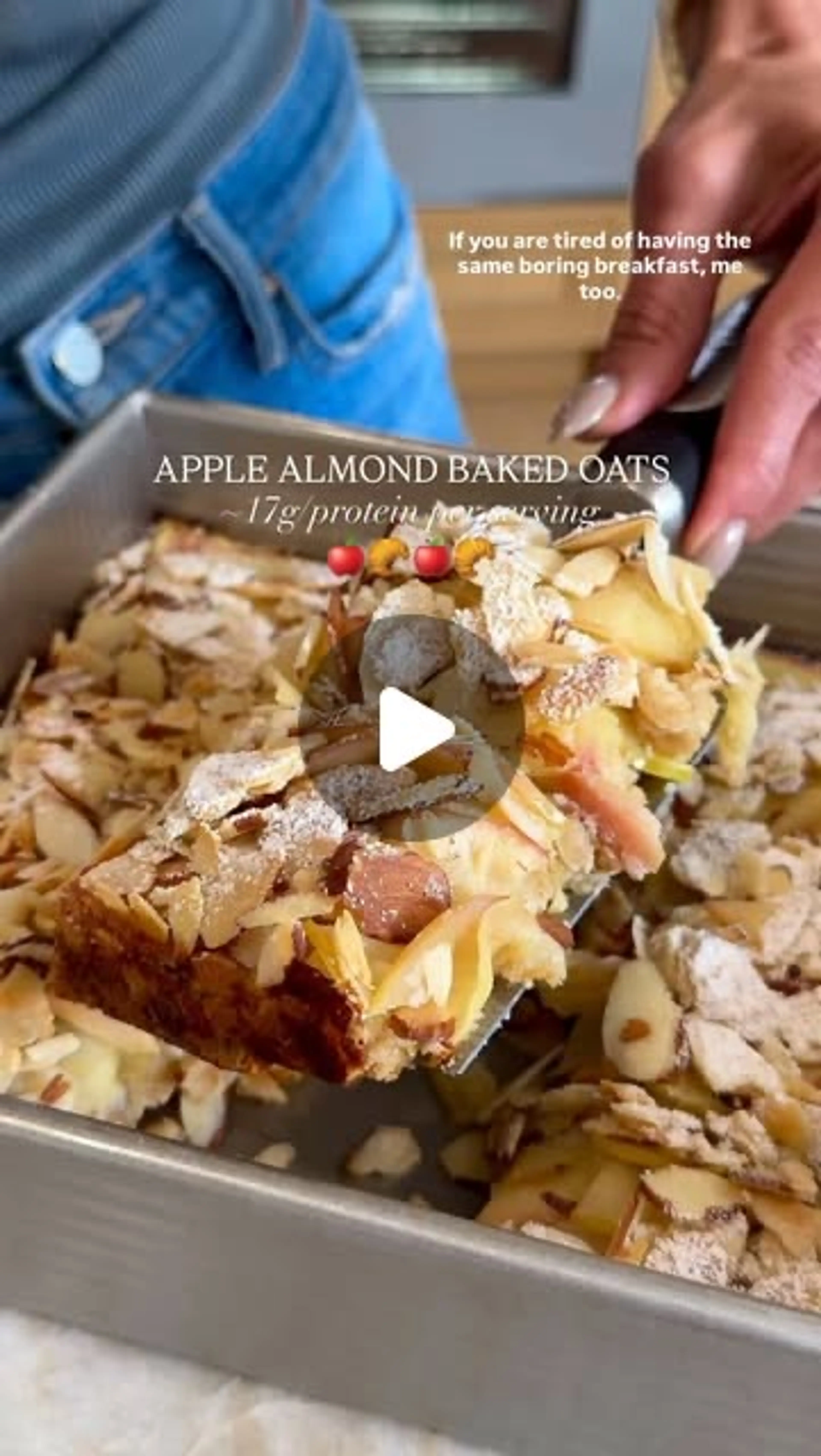 Apple Almond Baked Oats