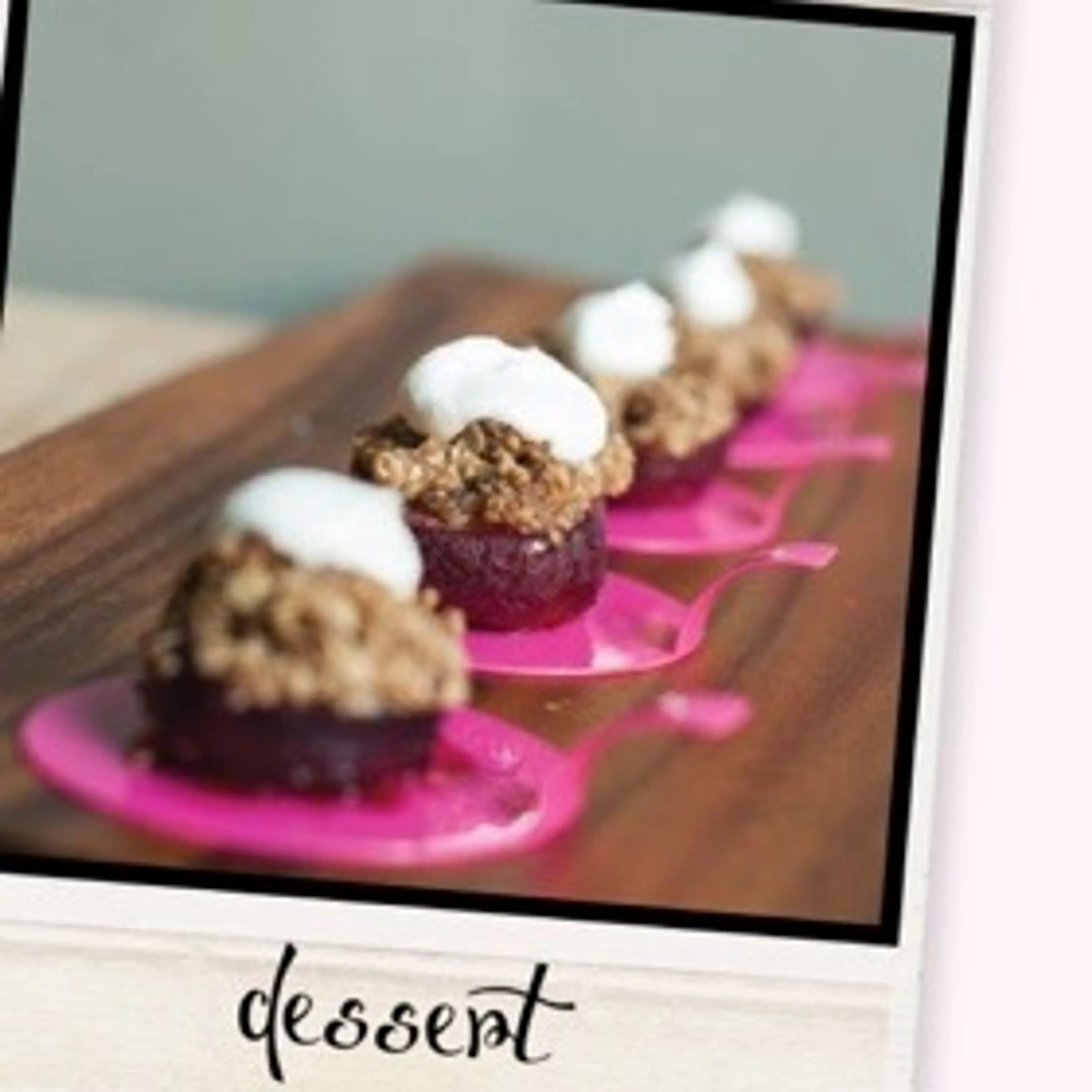 Individual Plum Crumbles