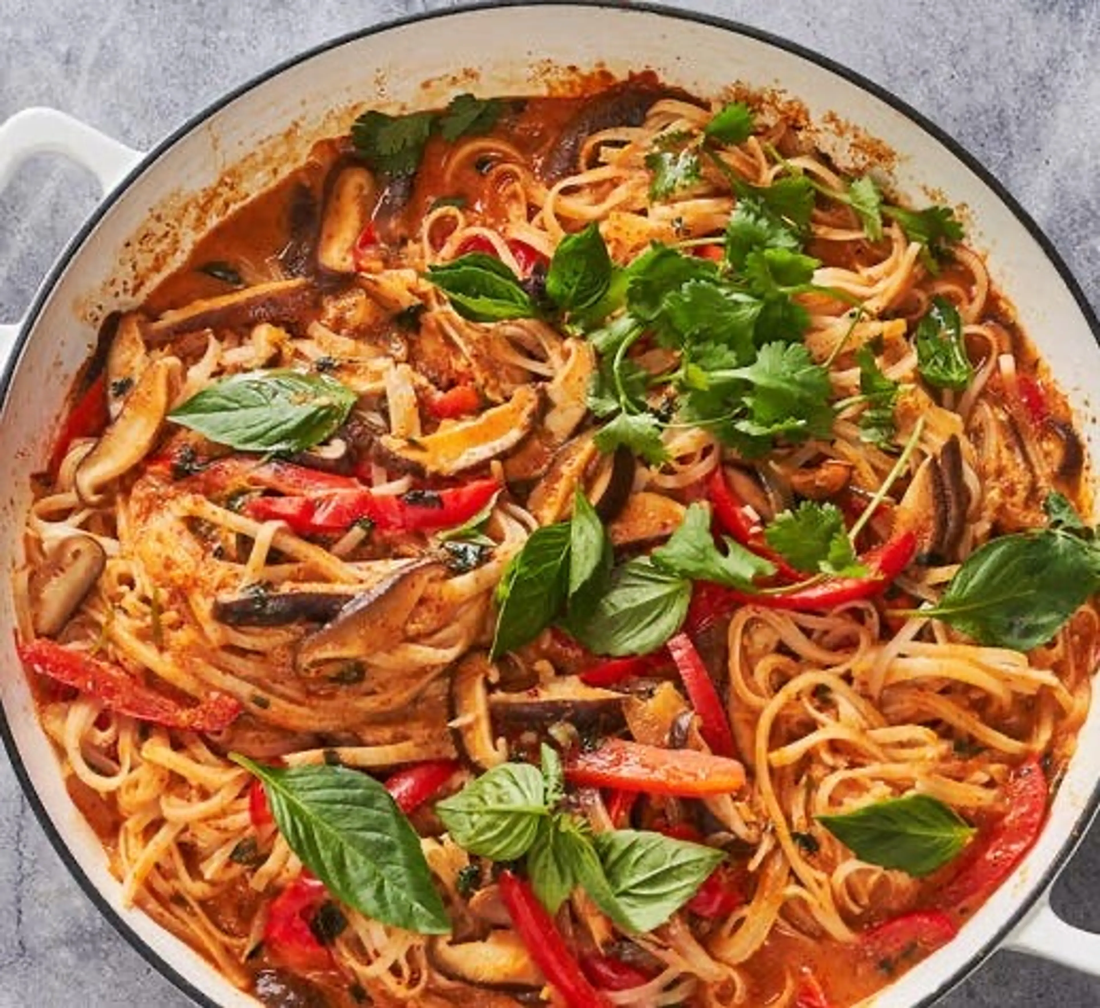 Thai Red Curry Coconut Noodles