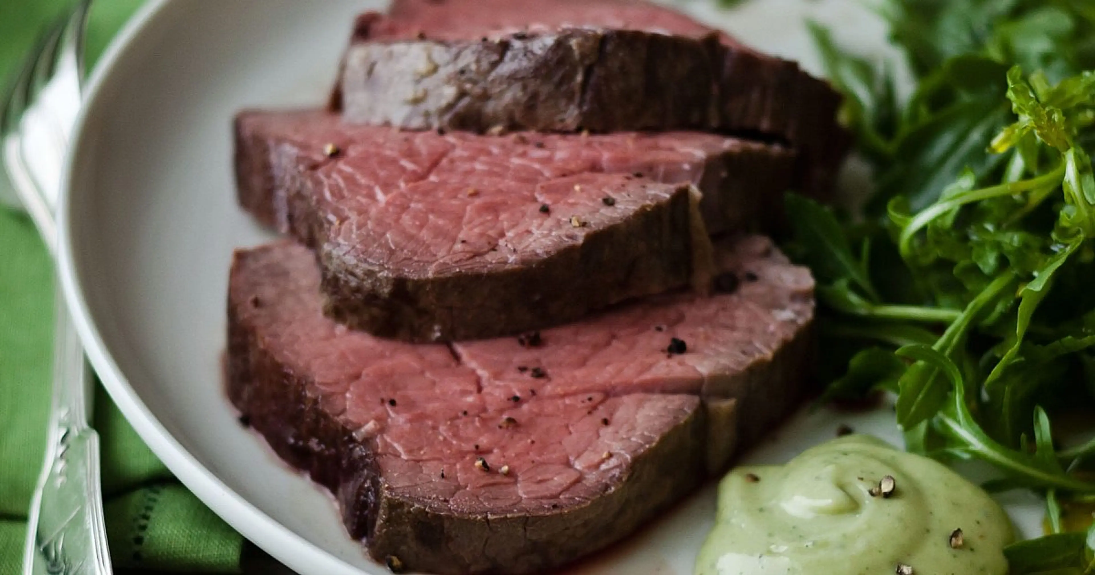 Slow-Roasted Filet of Beef with Basil Parmesan Mayonnaise |