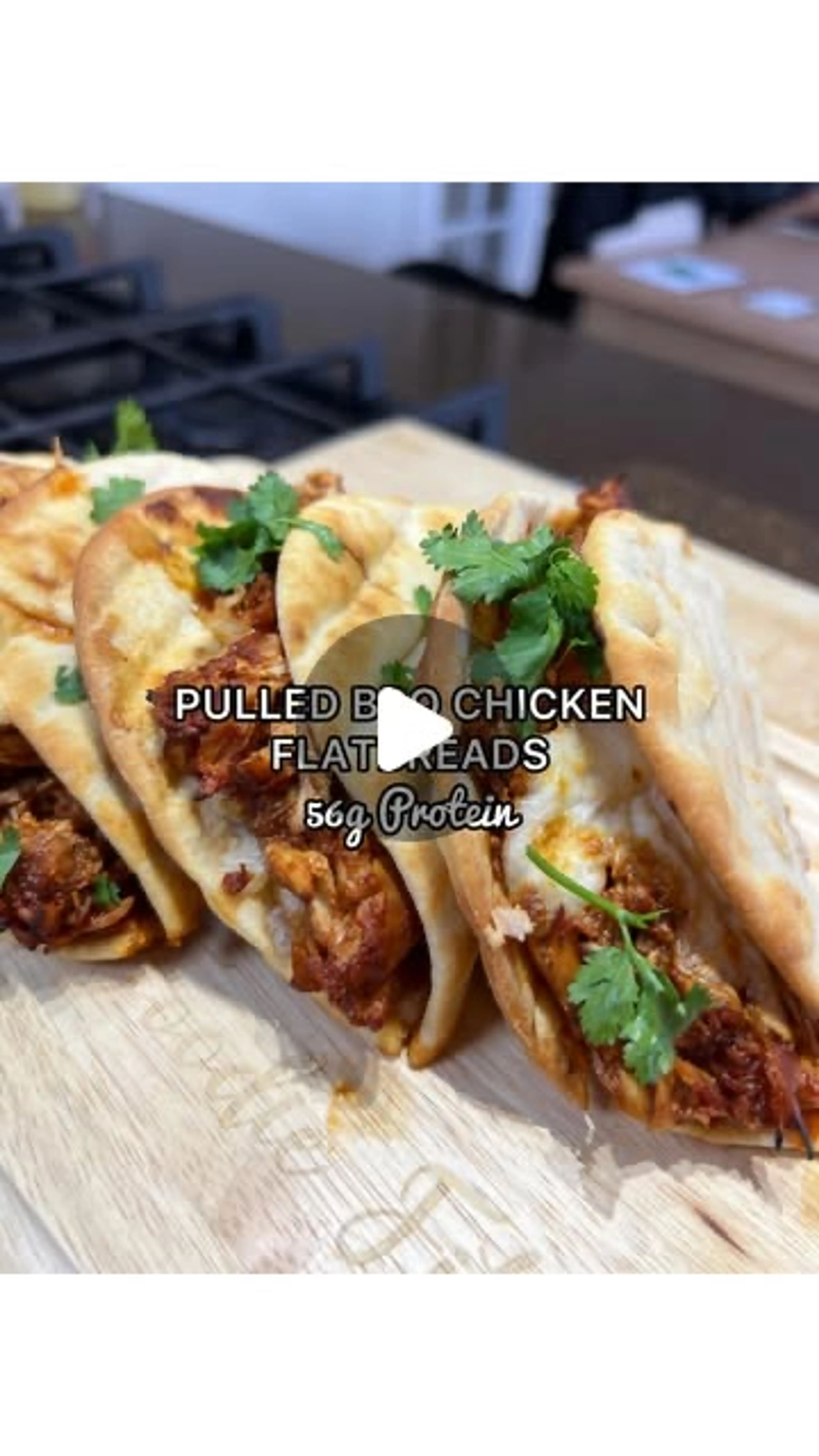 Bbq Pulled Chicken Flatbreads | 55.7g Protein