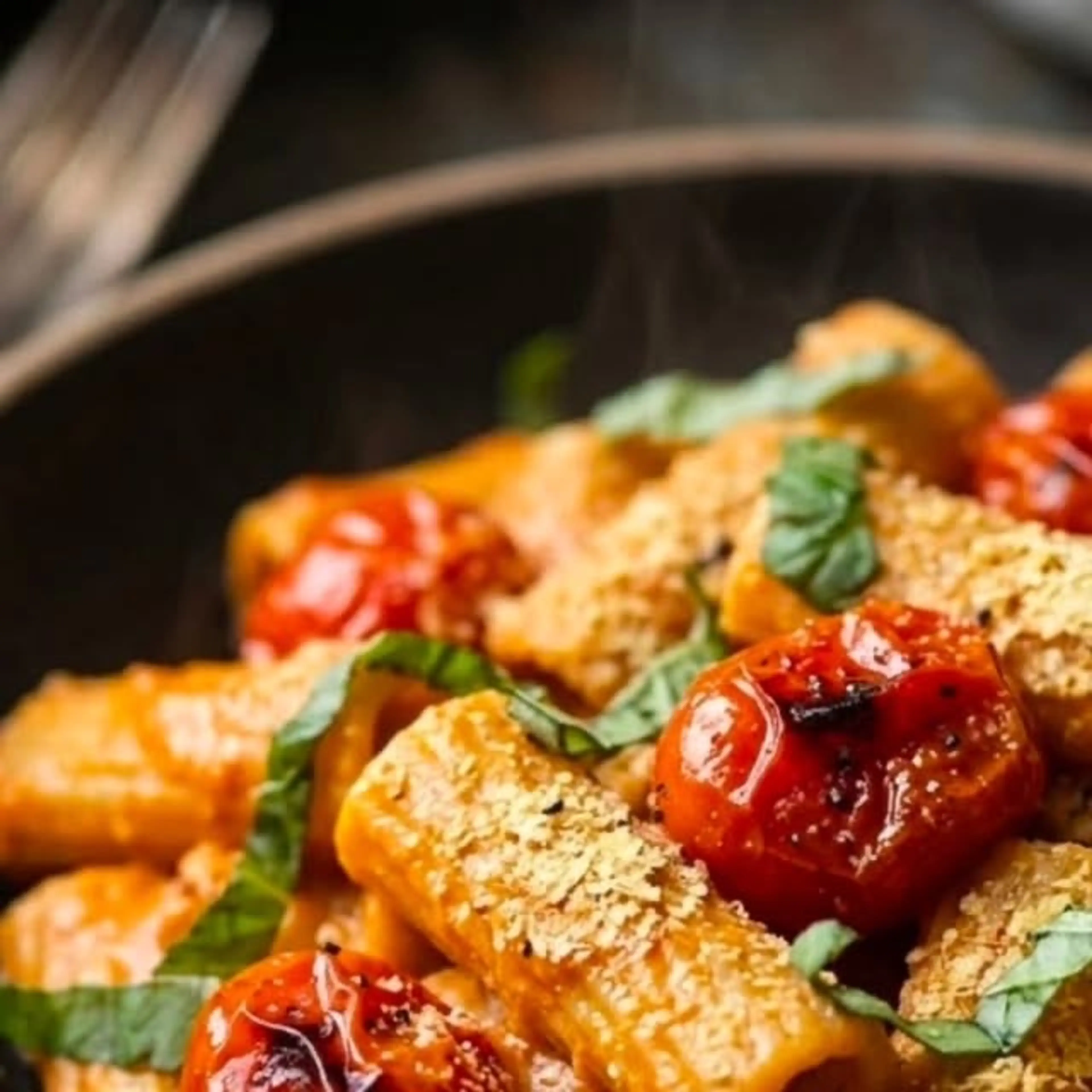 Vegan Creamy Roasted Tomato Pasta
