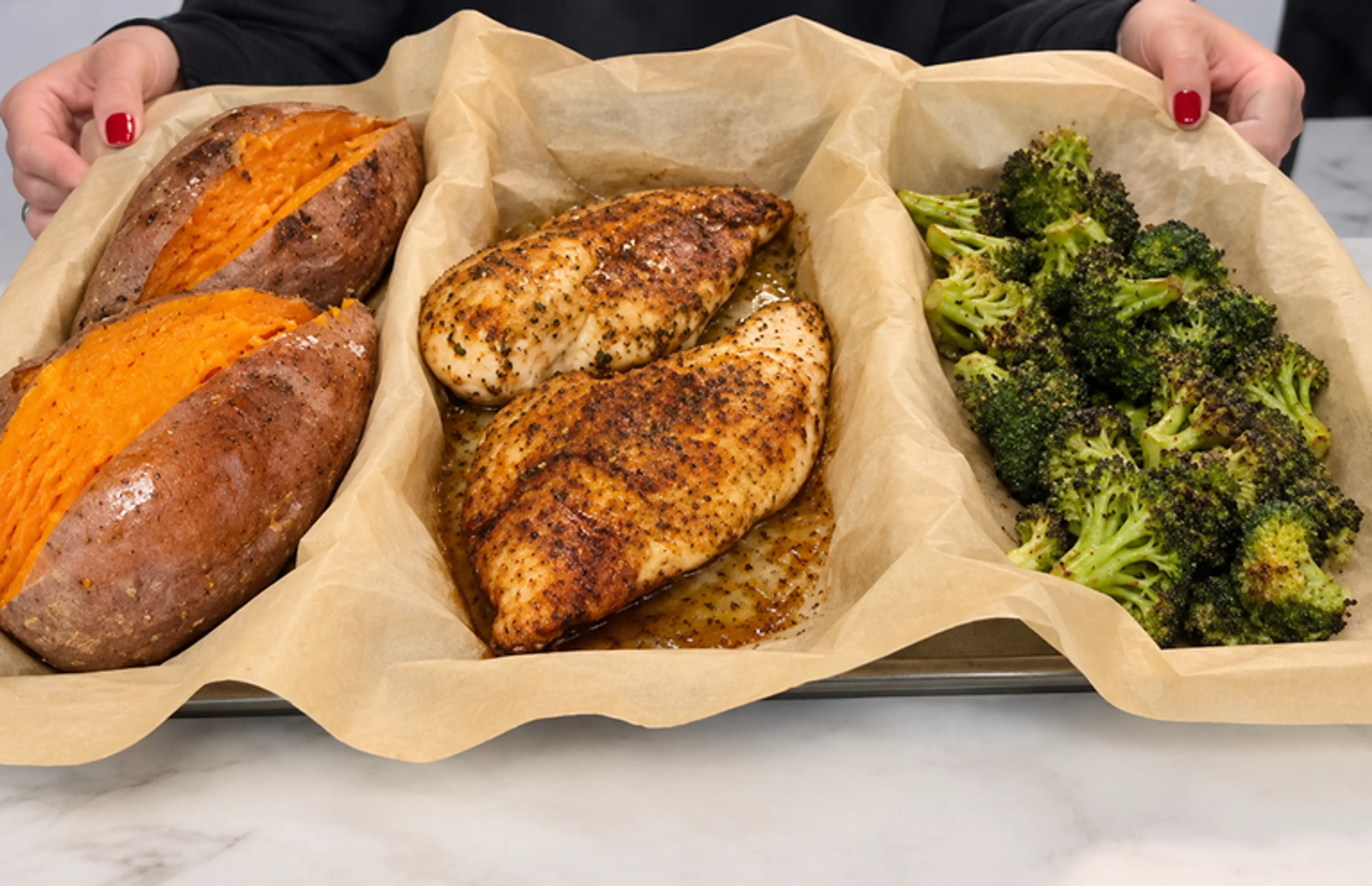 Grilled Chicken, Broccoli & Sweet Potato