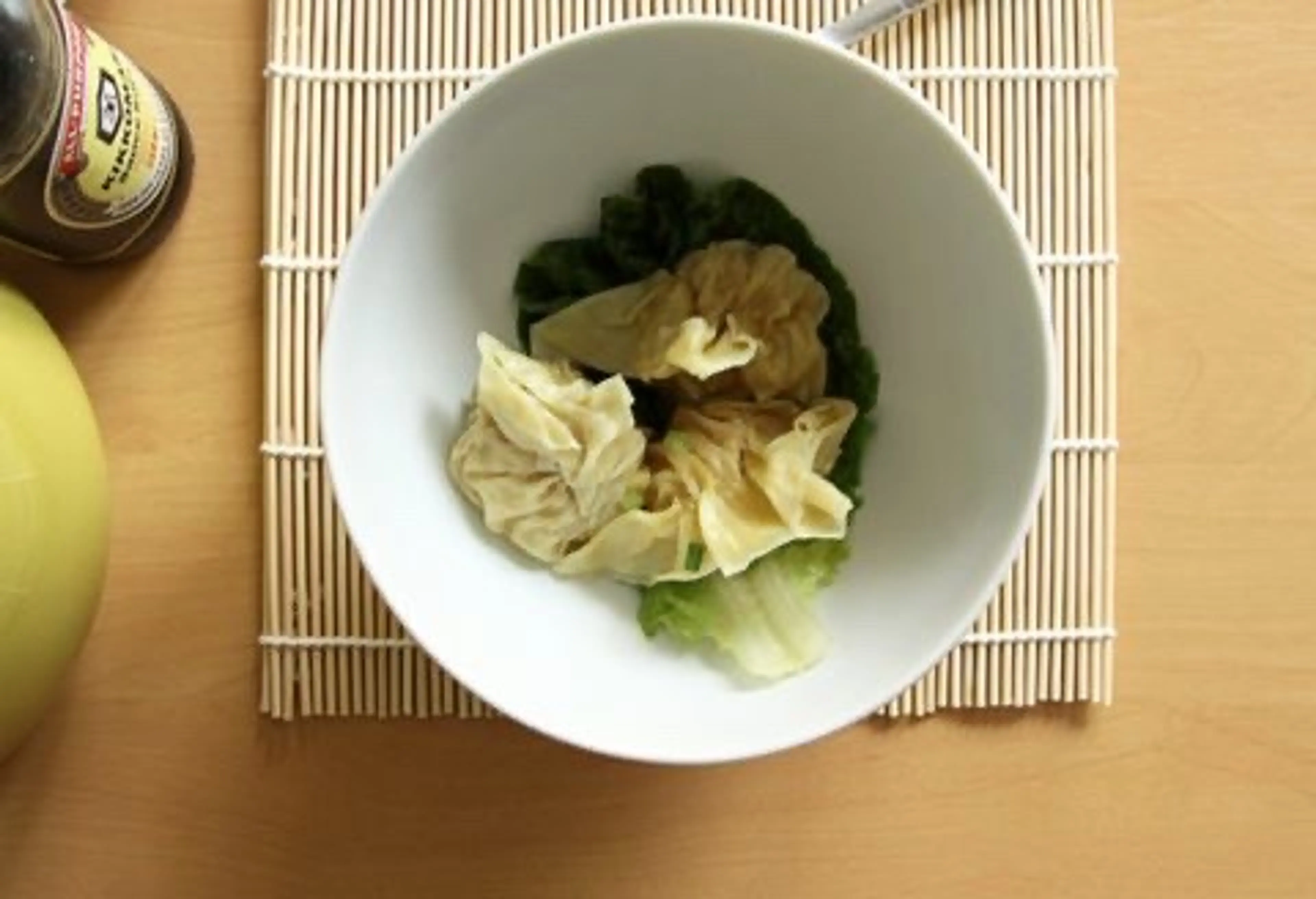 SOUPE DE RAVIOLIS CHINOIS