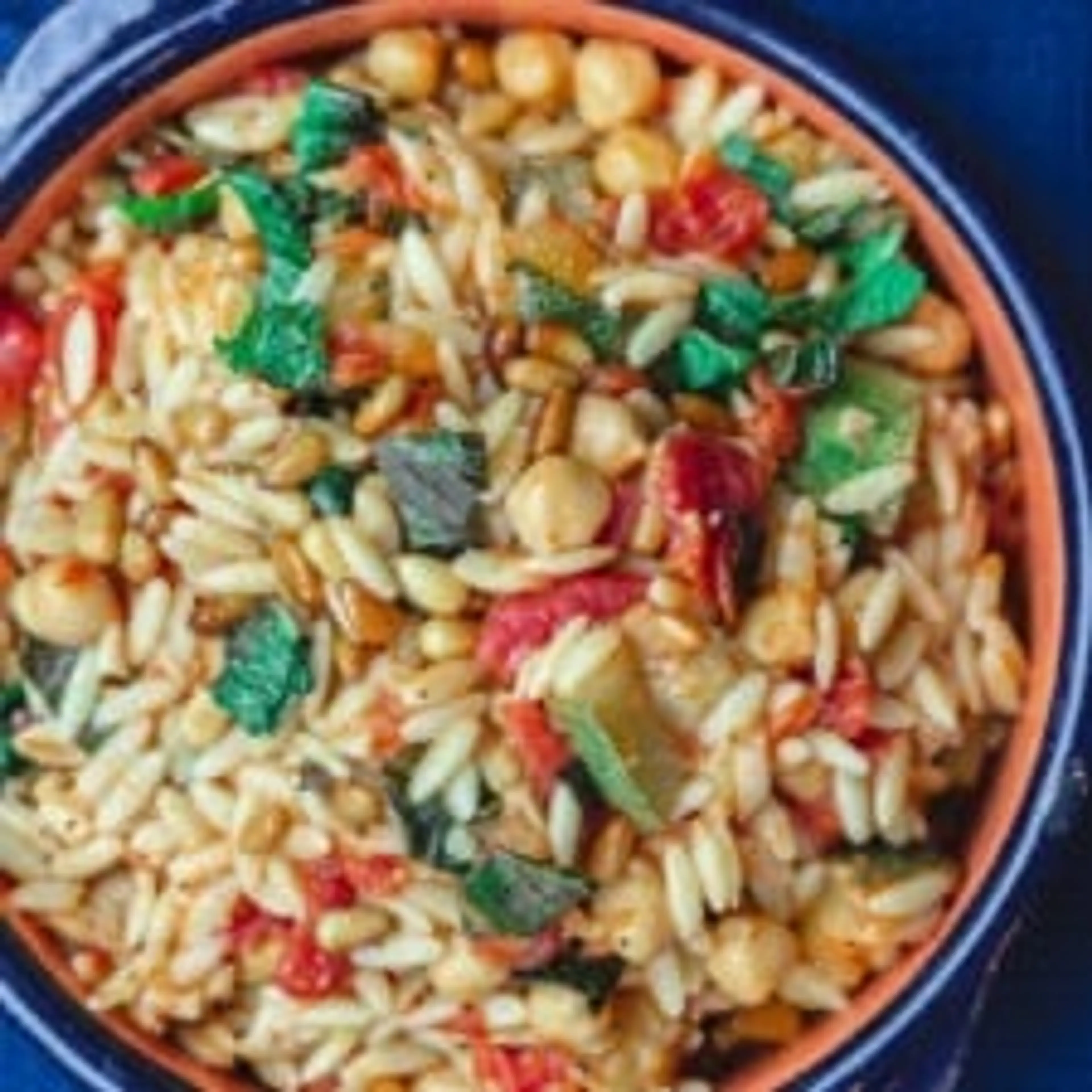 Easy Orzo Recipe with Zucchini and Chickpeas