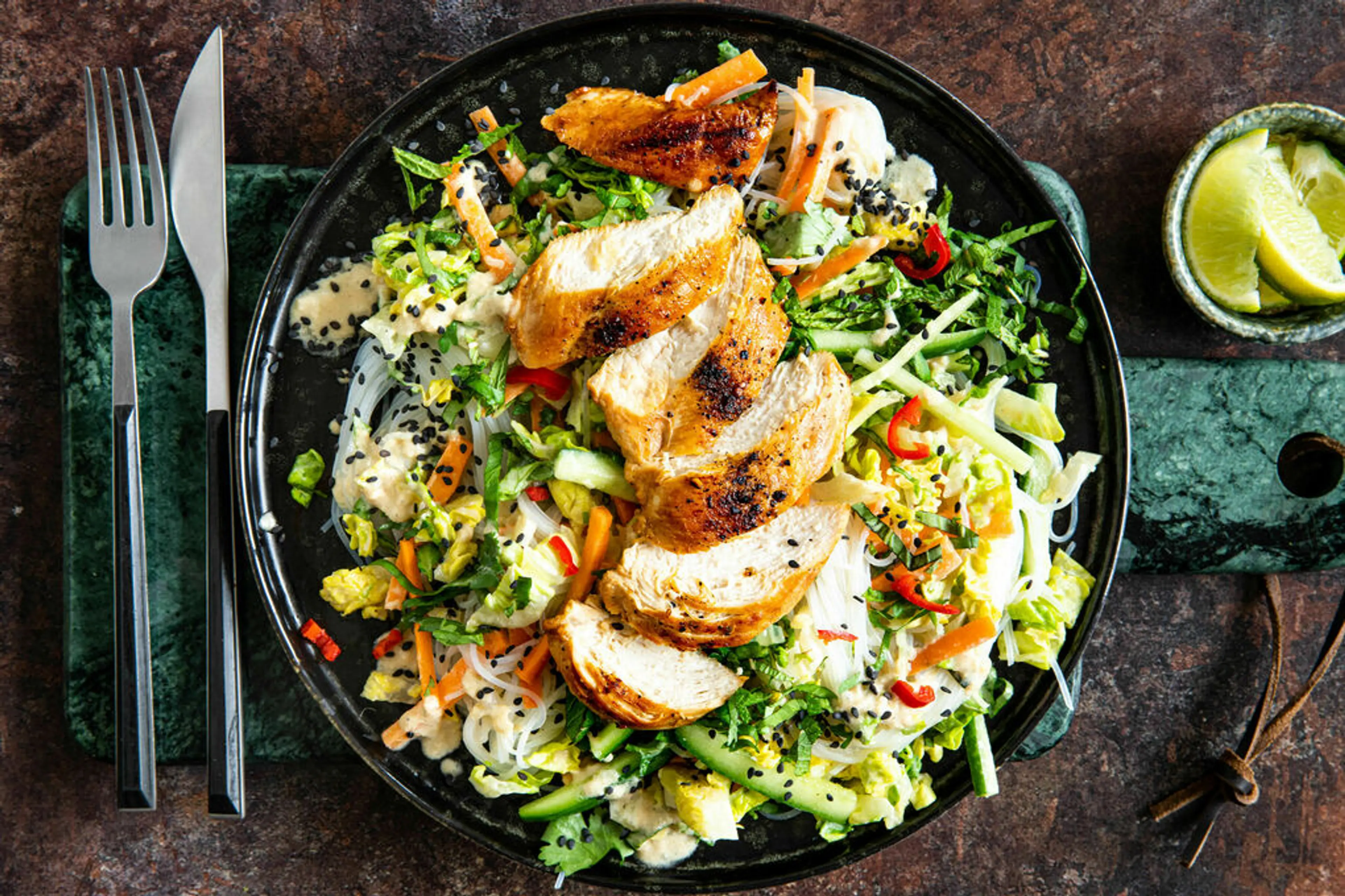 Salat mit Veggie Filets