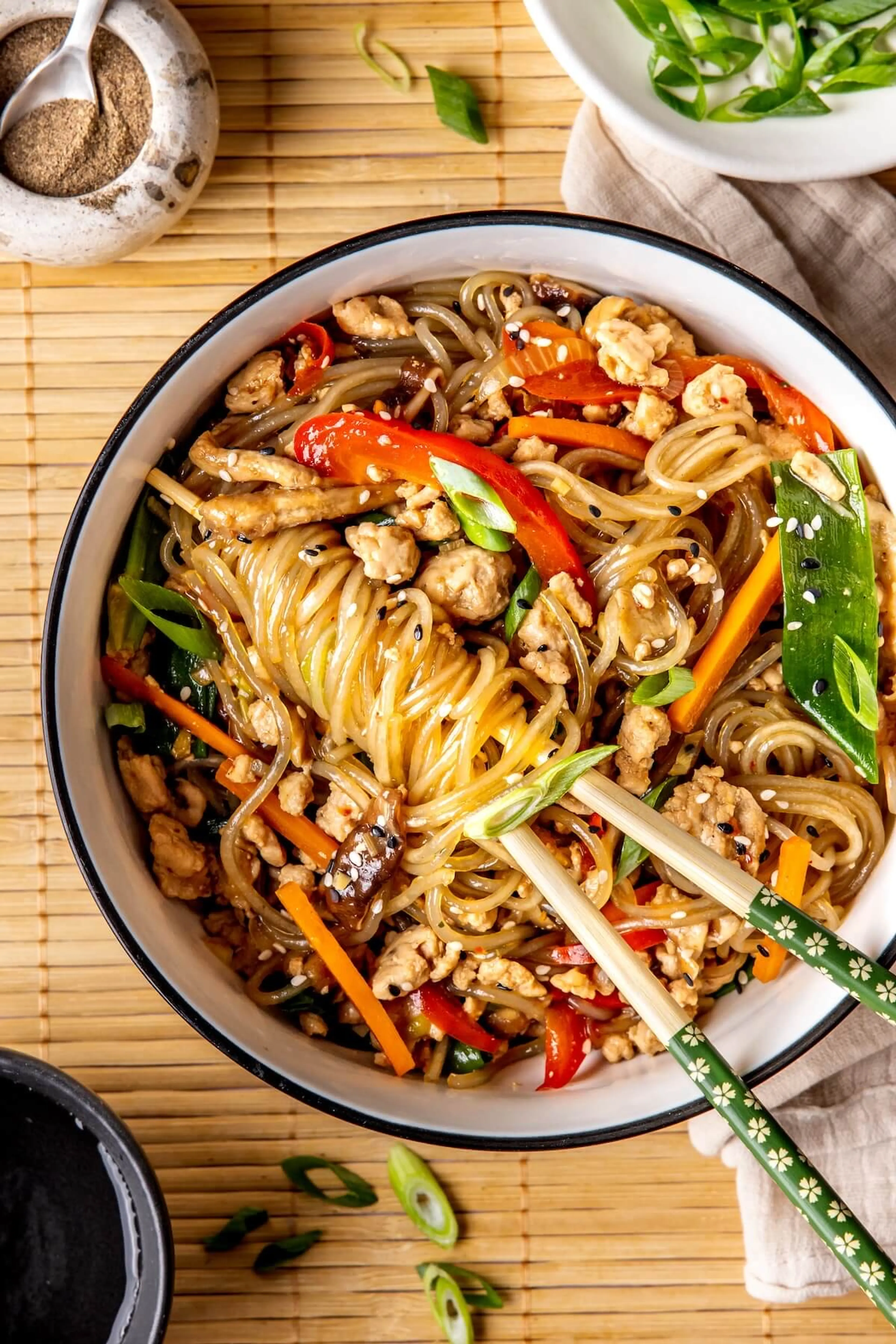 KOREAN GLASS NOODLE STIR FRY