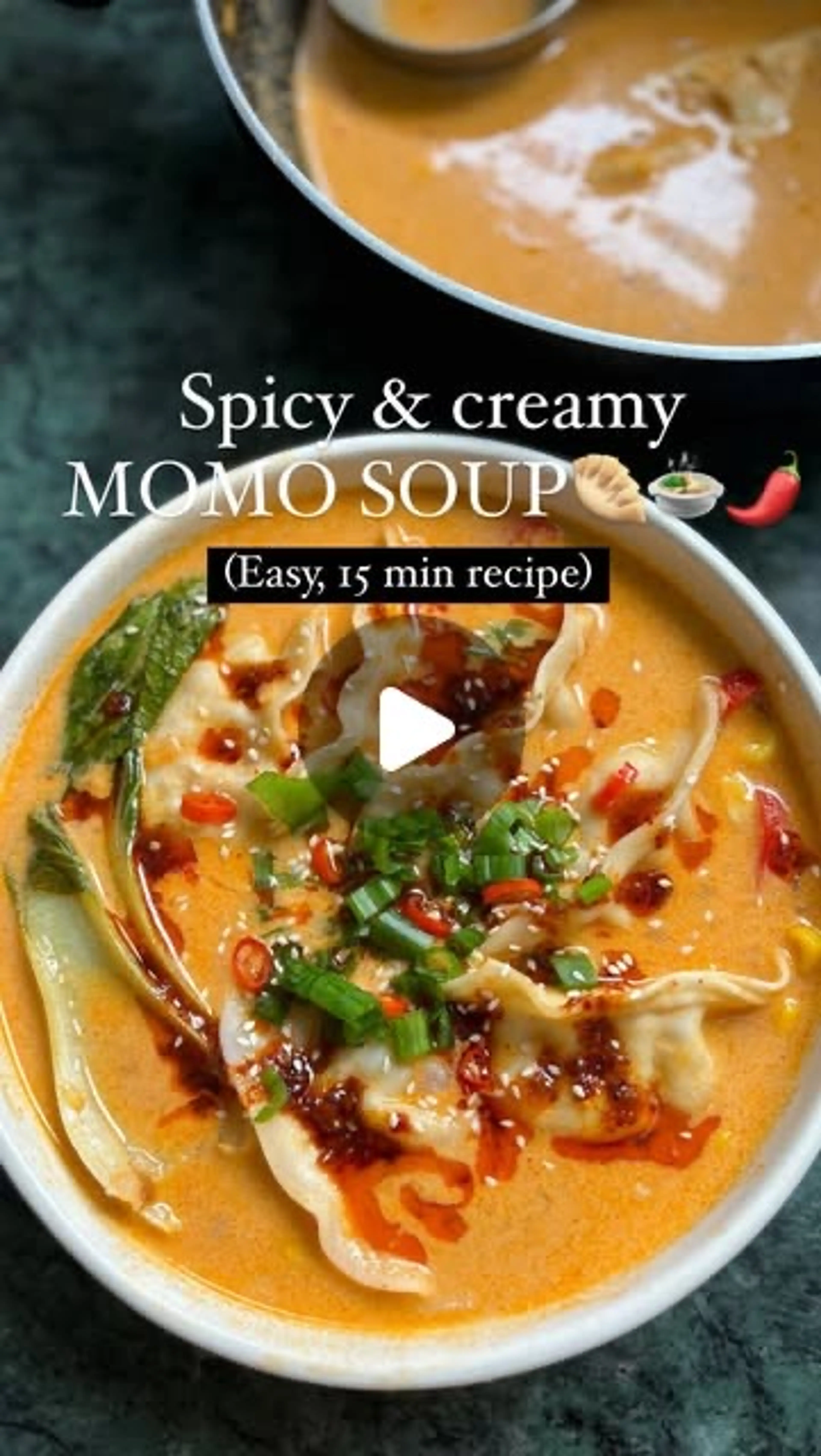 Coconut Peanut Dumpling/momo Soup