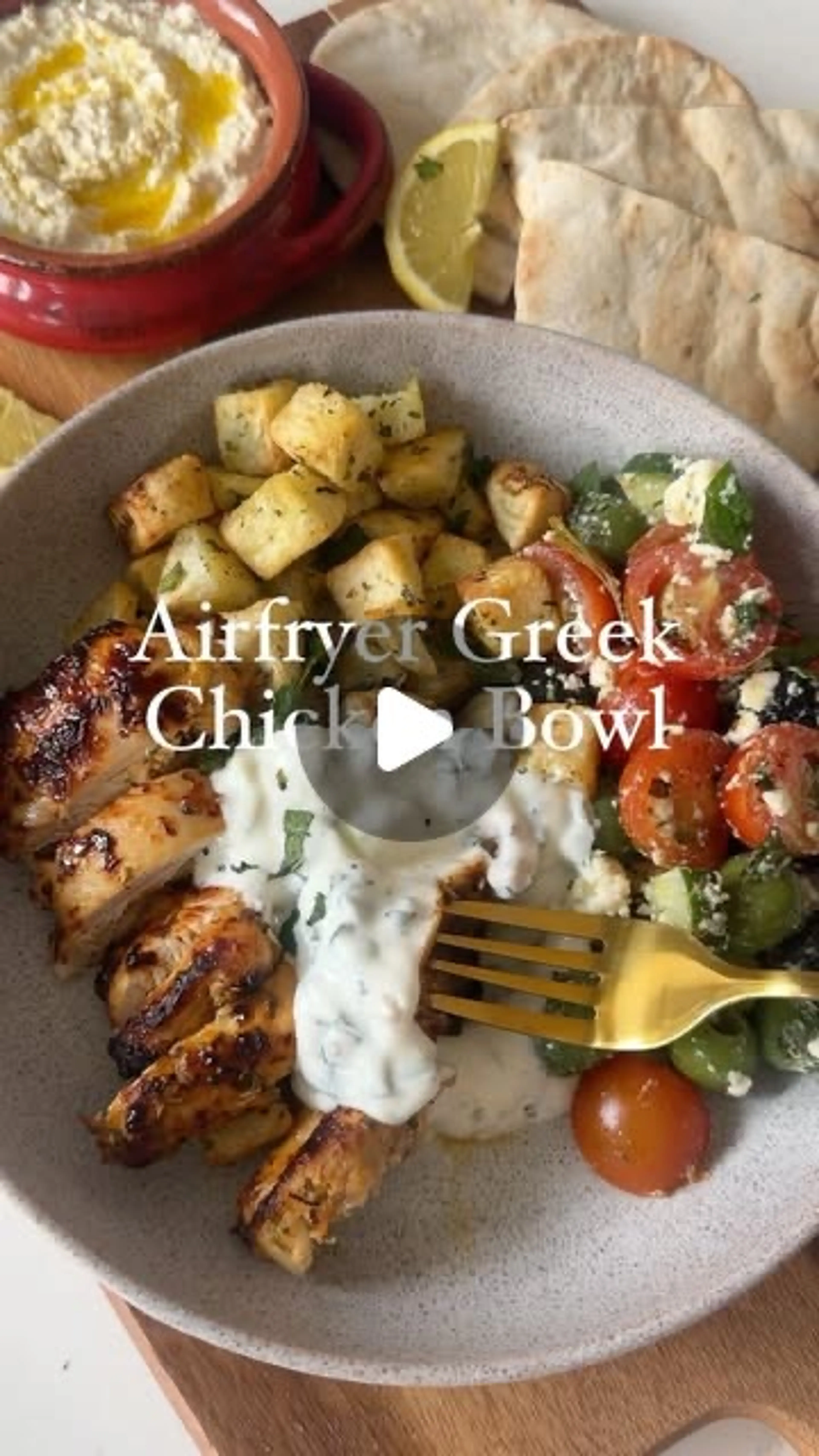 Airfryer Greek Chicken Bowl