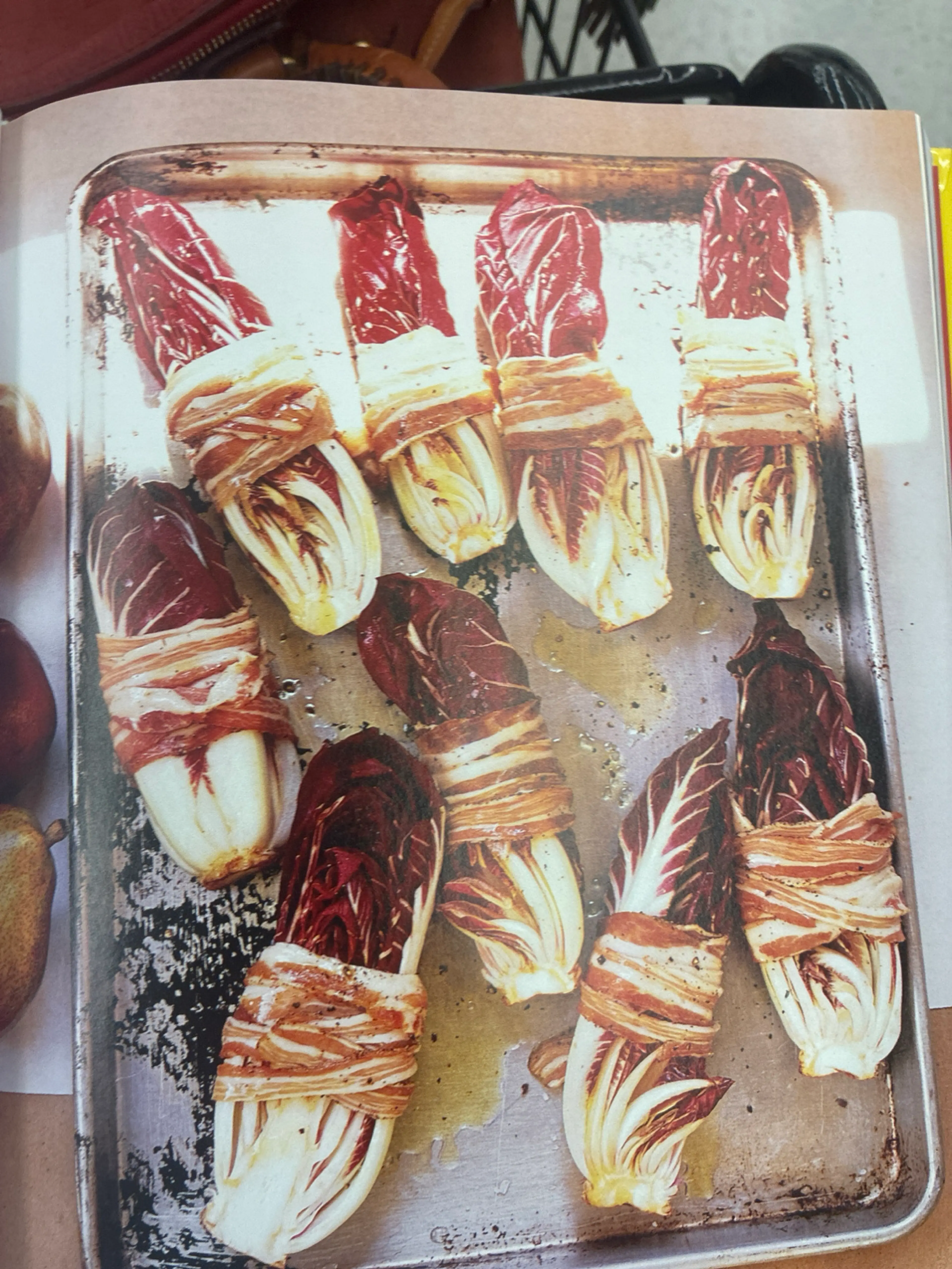 RADICCHIO IN PANCETTA WITH PEARS AND BALSAMIC