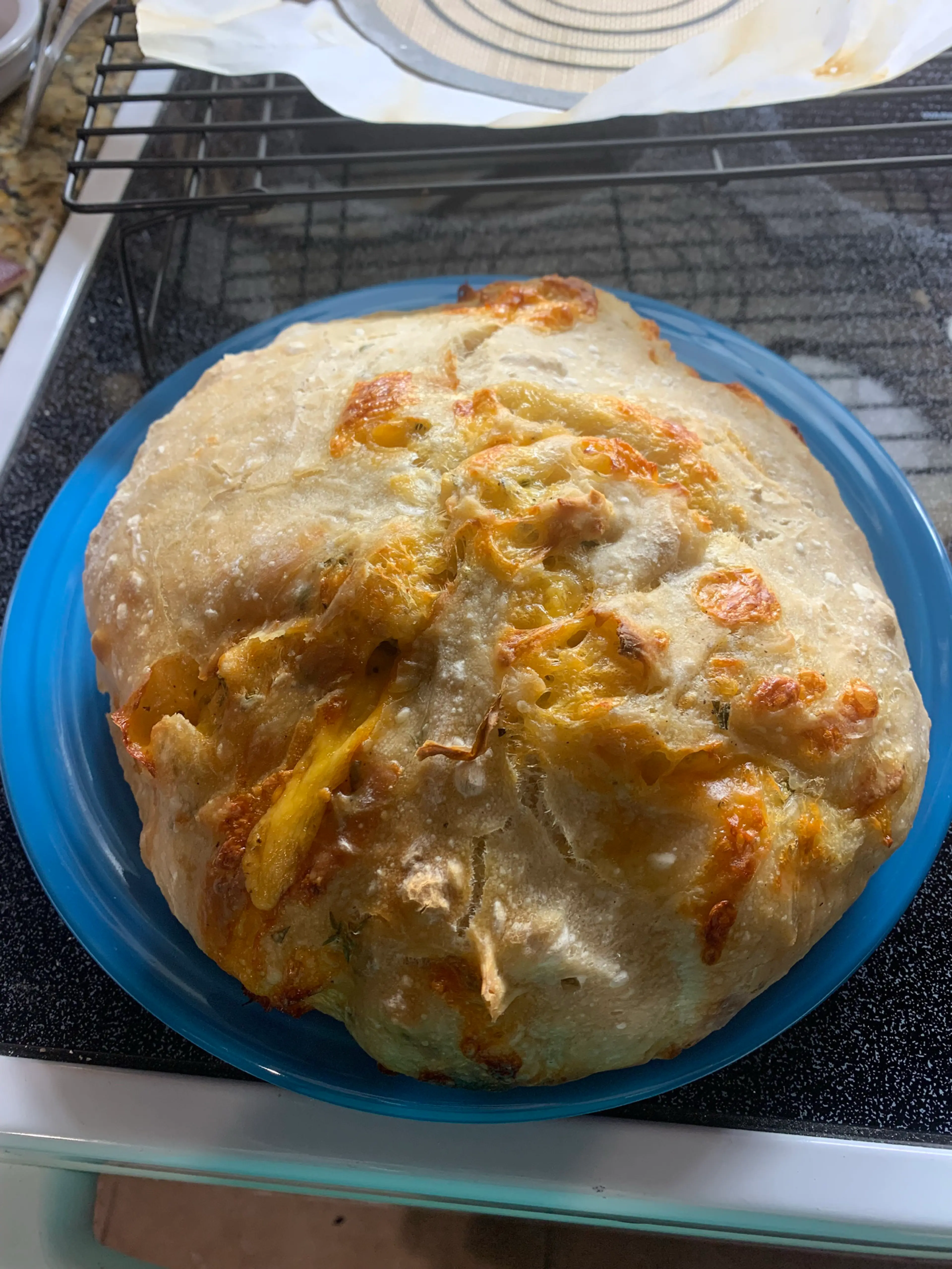 Cheddar Thyme Sourdough Bread