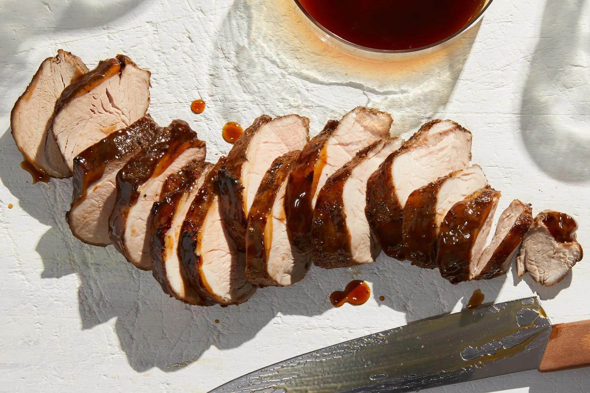Crockpot Brown Sugar & Balsamic–Glazed Pork Tenderloin