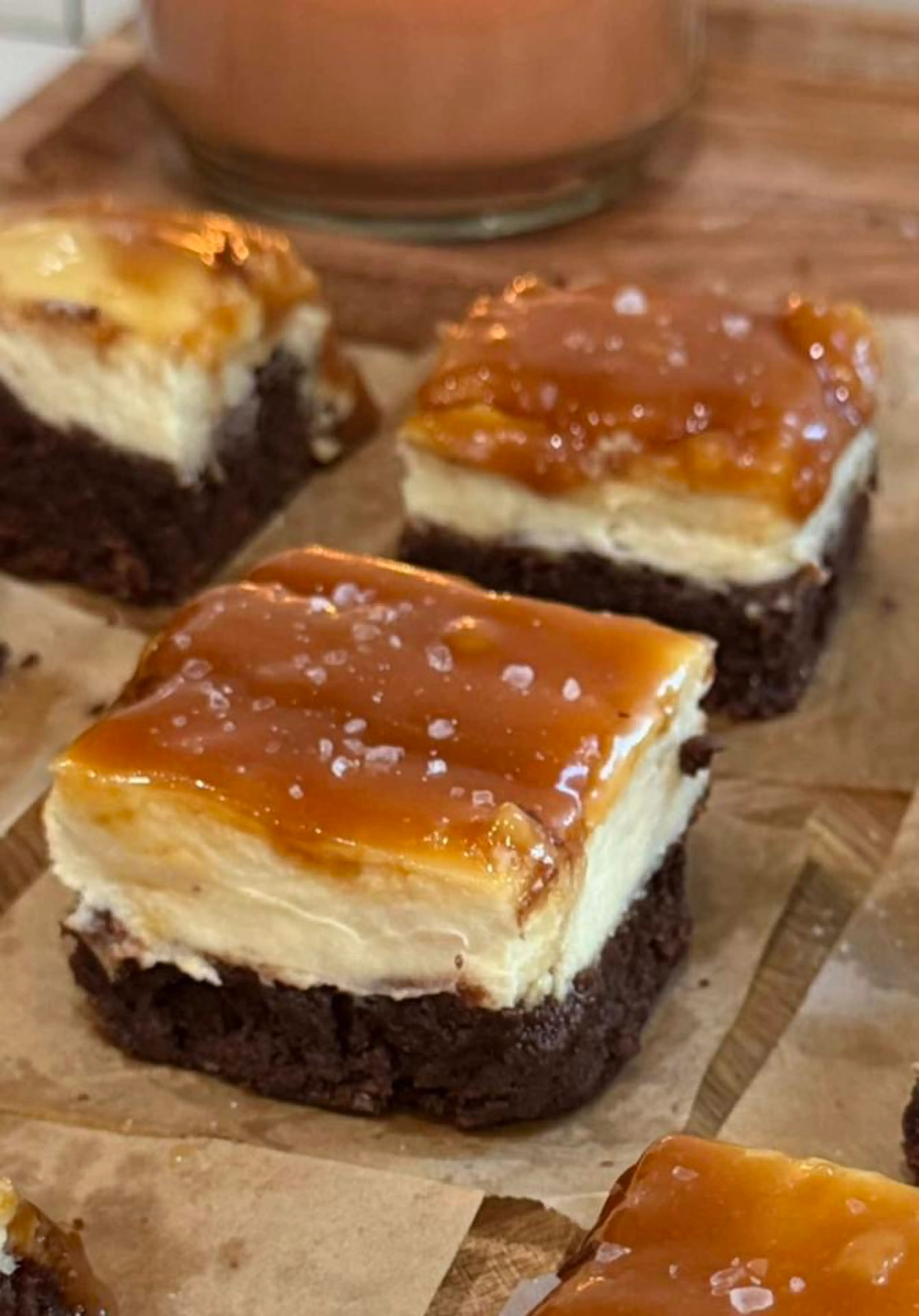 Salted Caramel Cheesecake Brownie