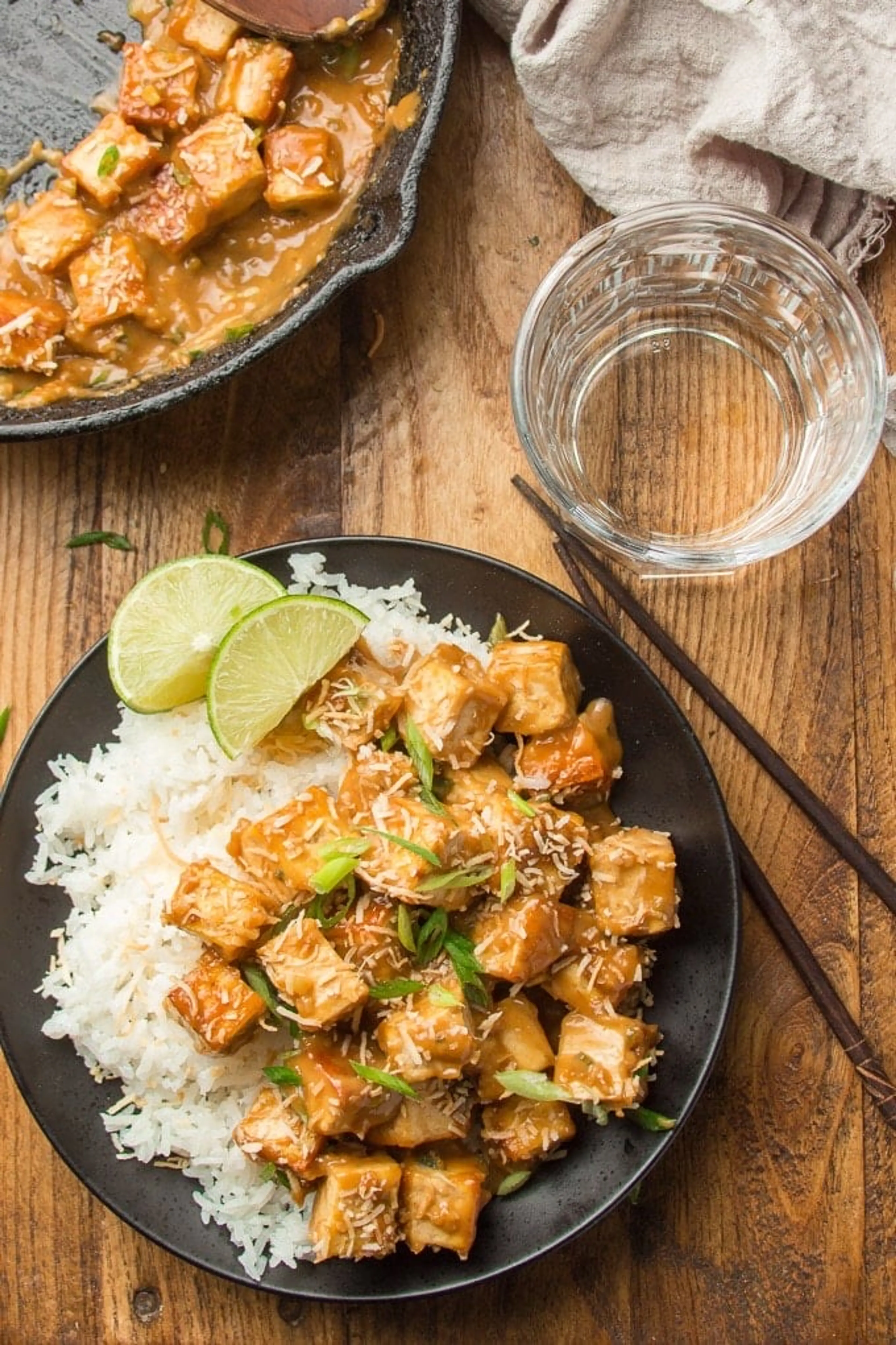 Sweet & Sticky Coconut Tofu