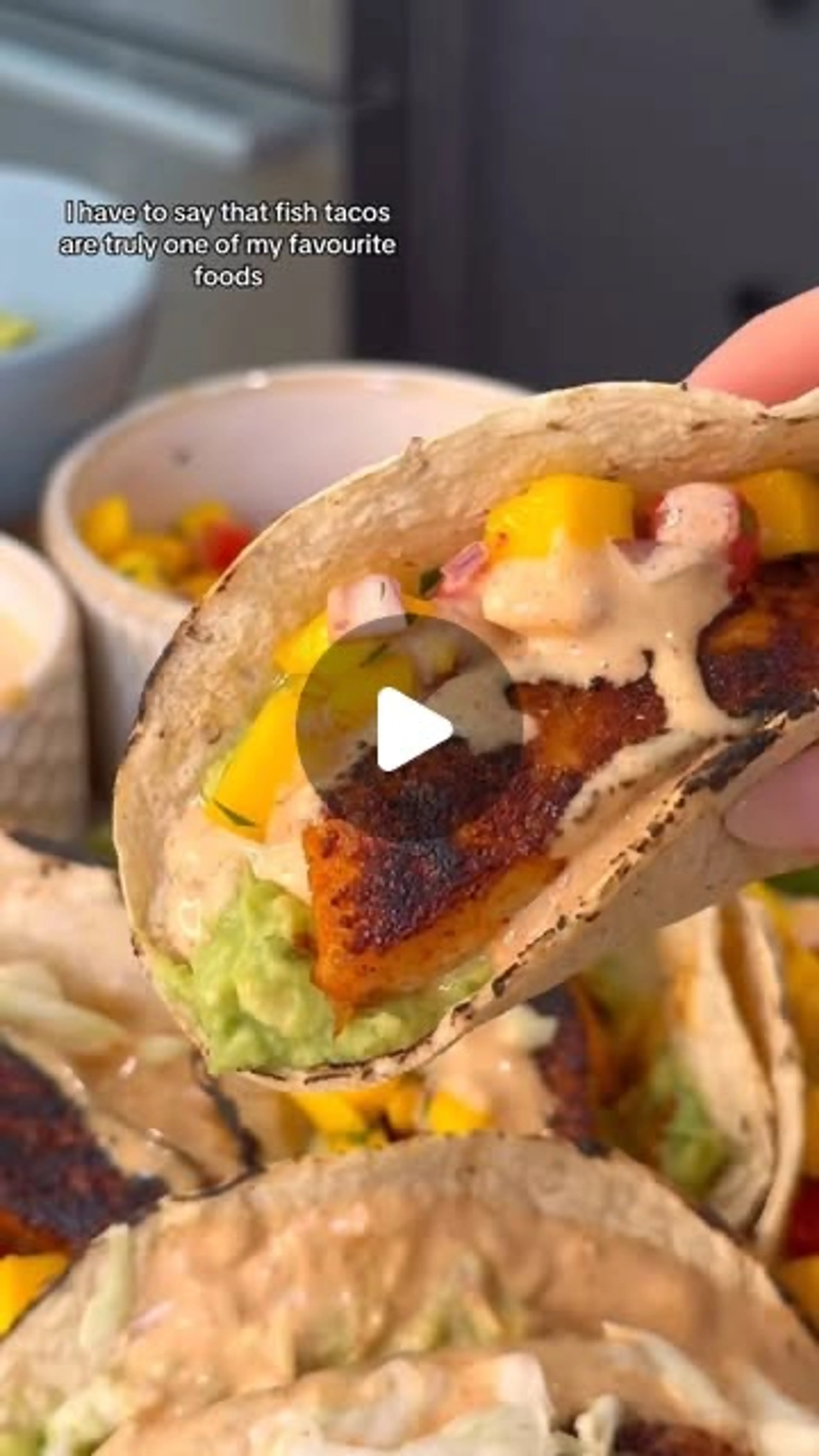 Blackened Fish Tacos with Mango Salsa