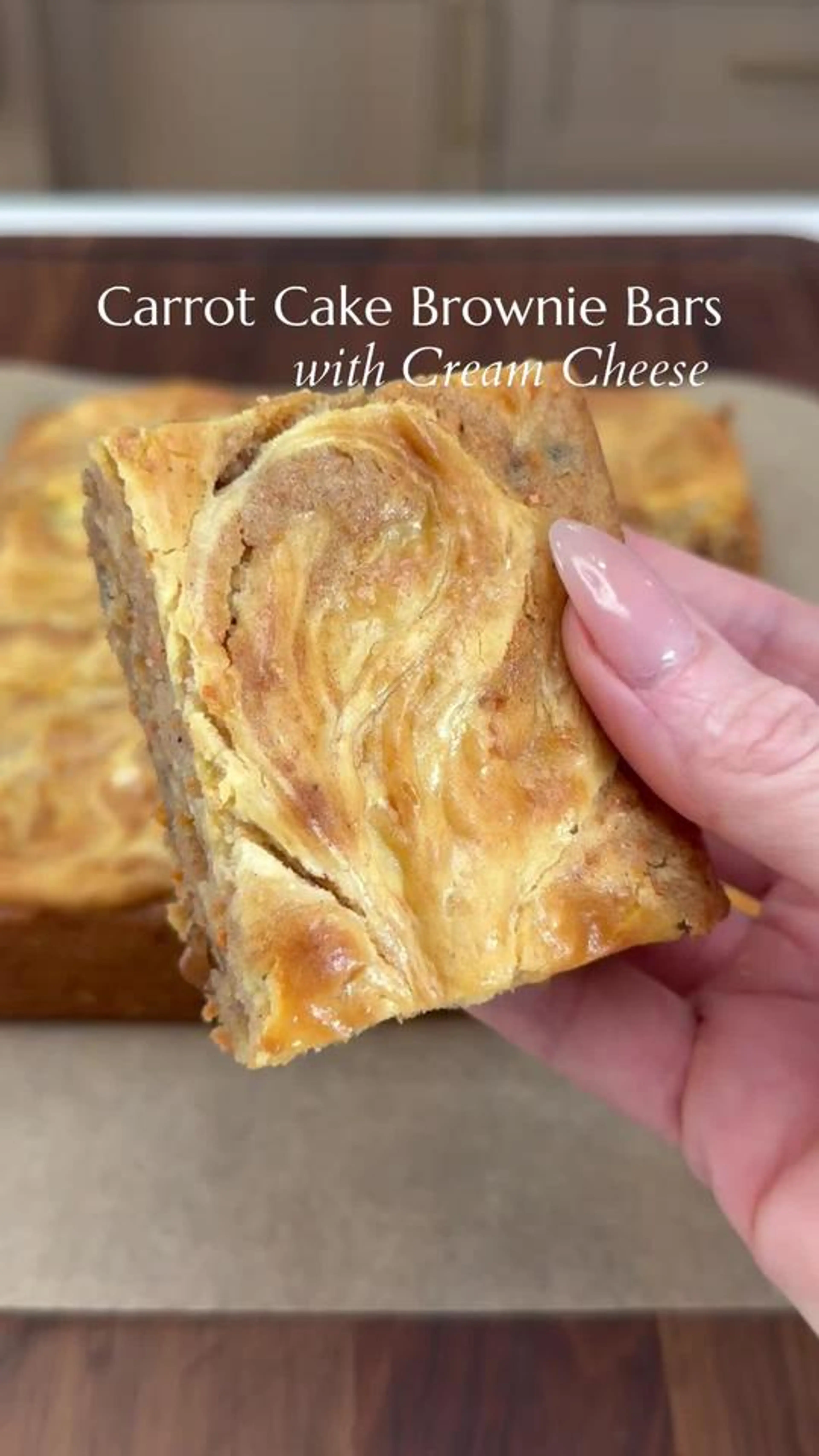 Carrot Cake Brownie Bars