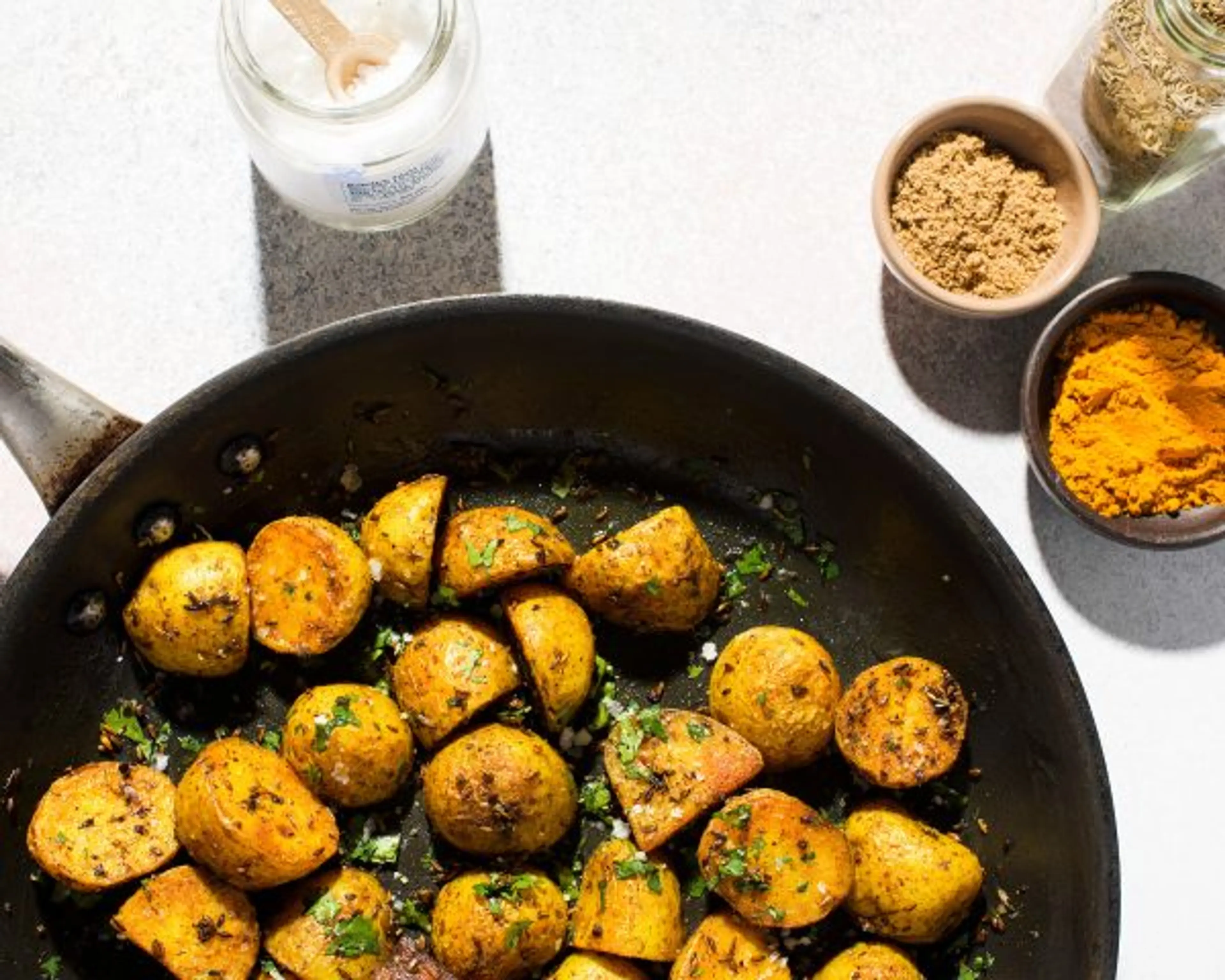 Turmeric Potatoes with Cumin Seeds and Ginger
